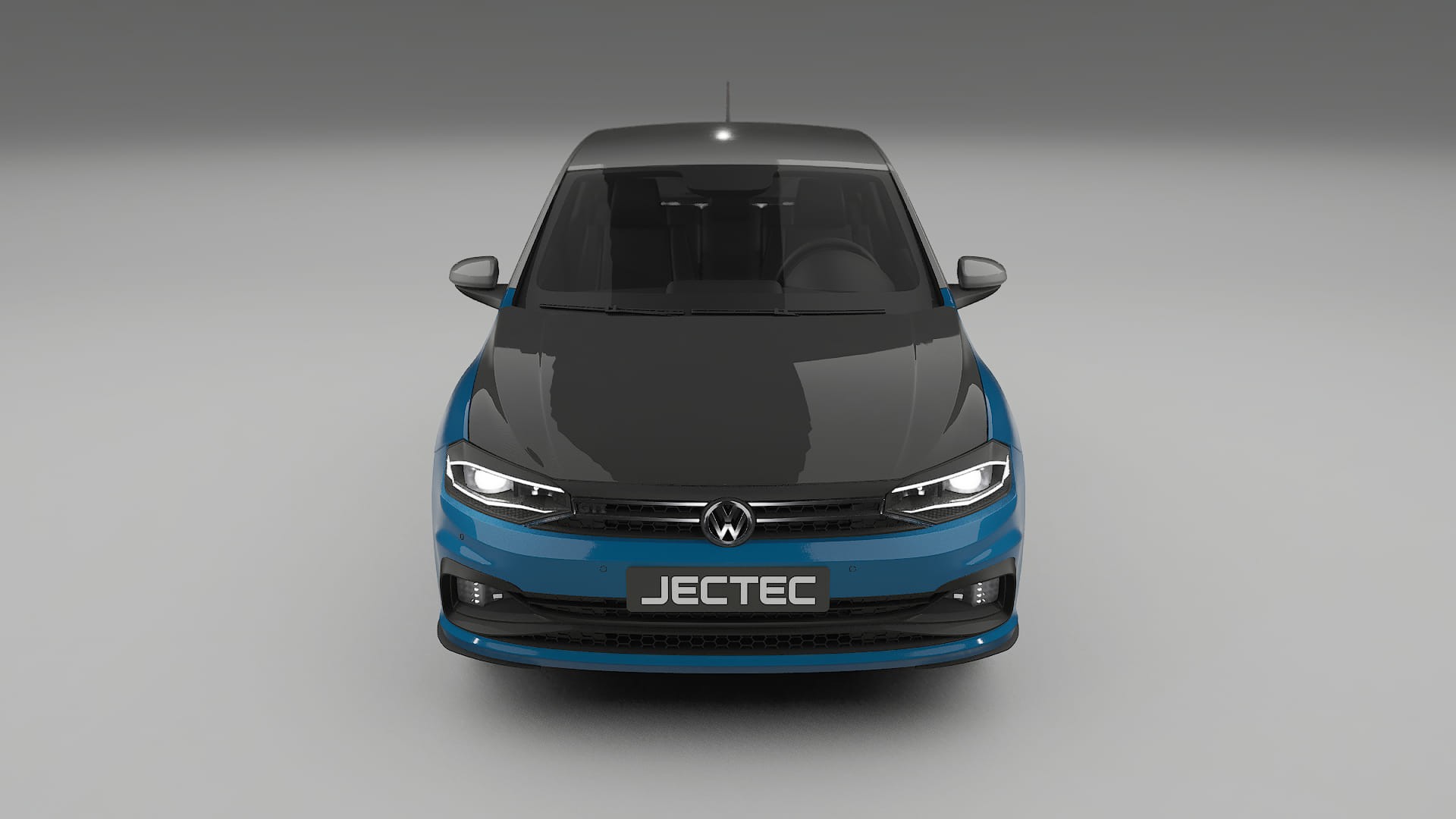 Lakbeschermingsfolie VW Polo GTI VI | CrystalGuard Voorkit met Carbon Motorkap