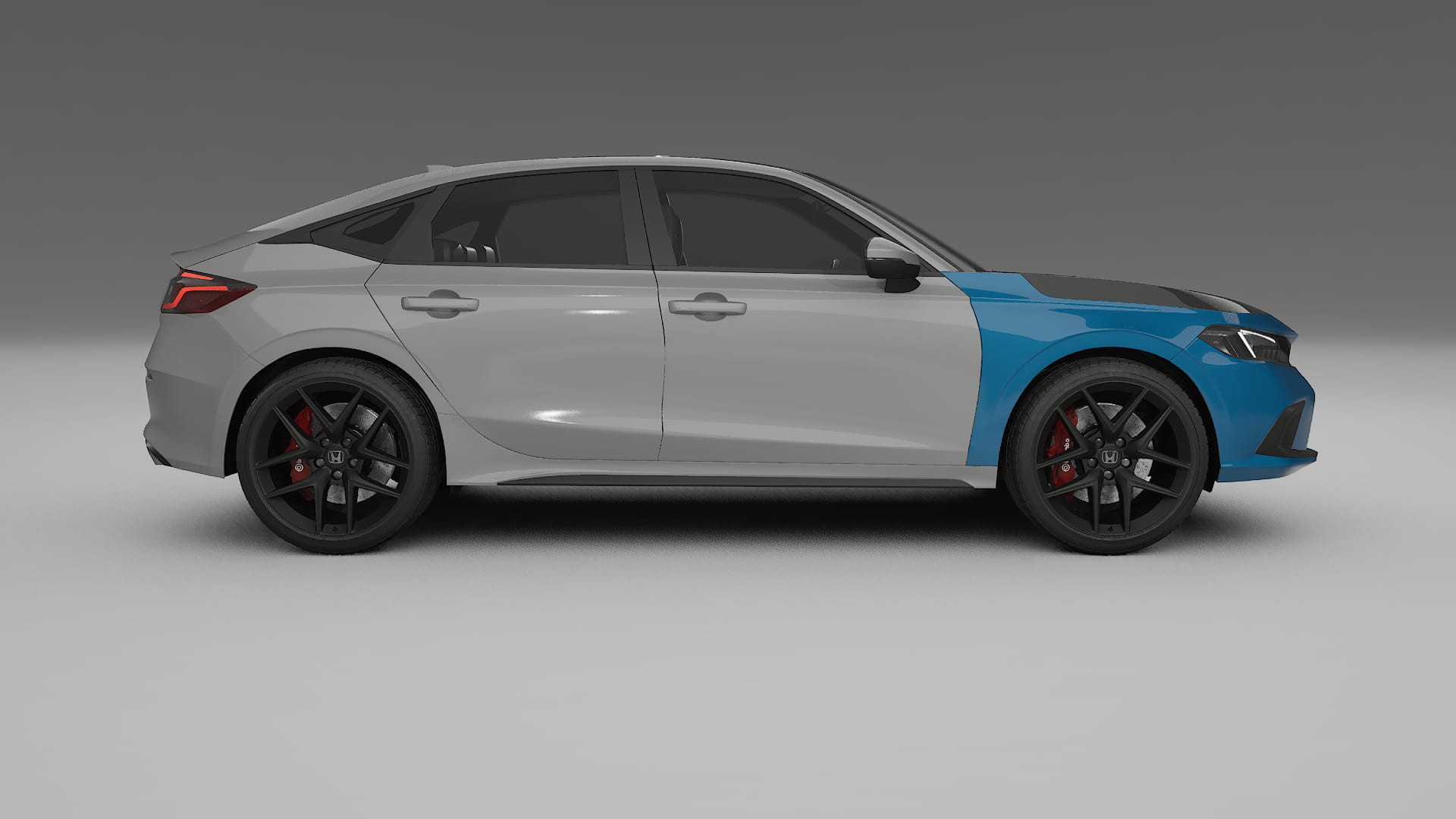 Lakbeschermingsfolie Honda Civic hatchback | CrystalGuard Voorkit met Carbon Motorkap