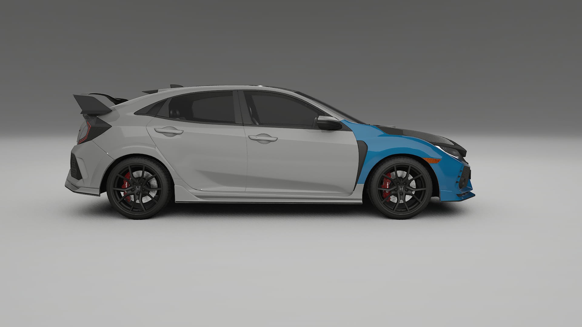 Lakbeschermingsfolie Honda Civic Type-R | CrystalGuard Voorkit met Carbon Motorkap