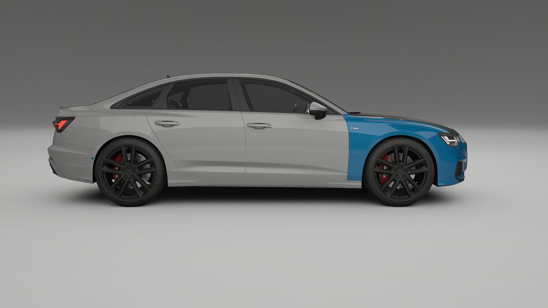 Lakbeschermingsfolie Audi A6 S-Line C8 | CrystalGuard Voorkit met Carbon Motorkap