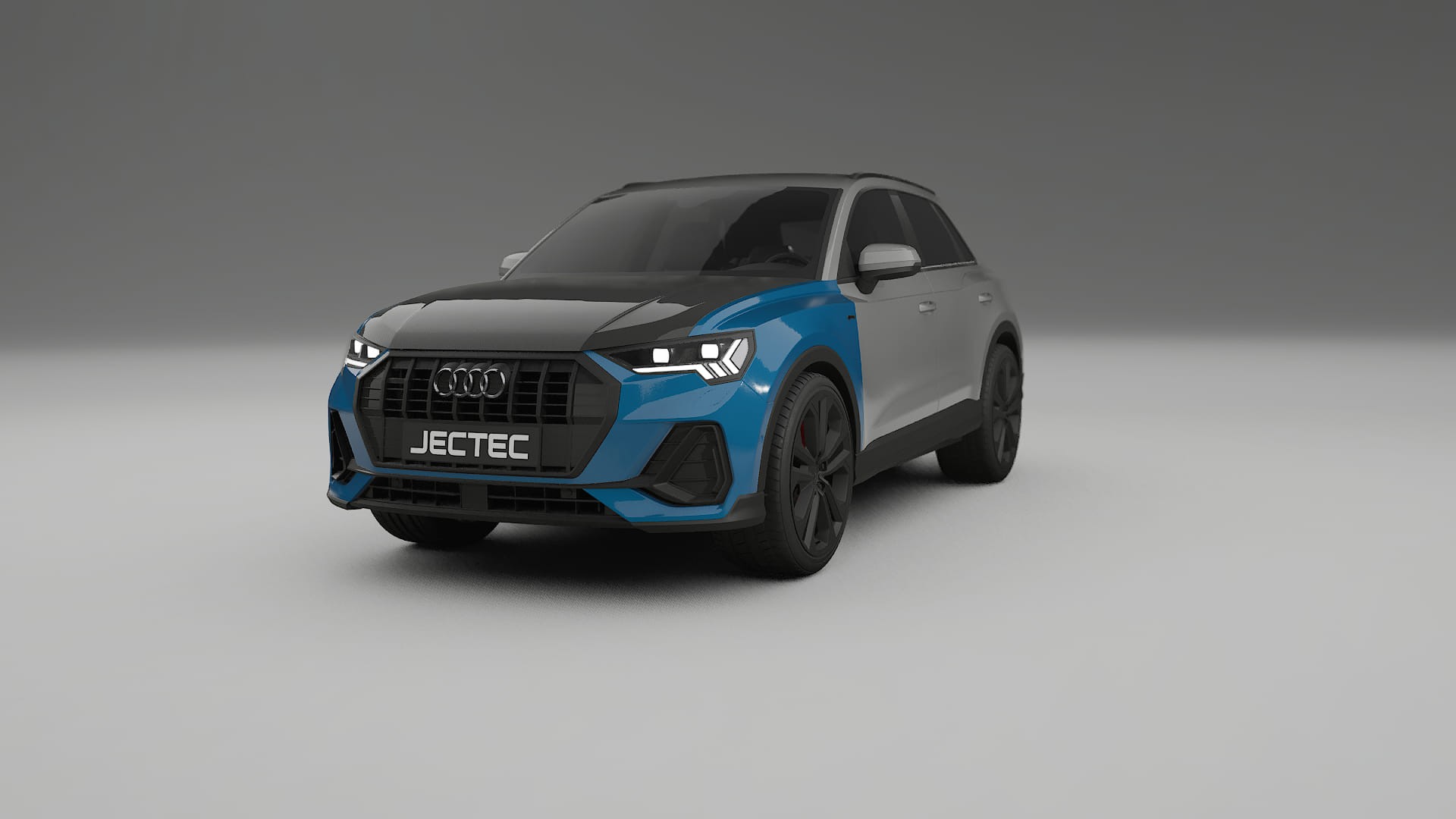 Lakbeschermingsfolie Audi Q3 S-Line F3 | CrystalGuard Voorkit met Carbon Motorkap