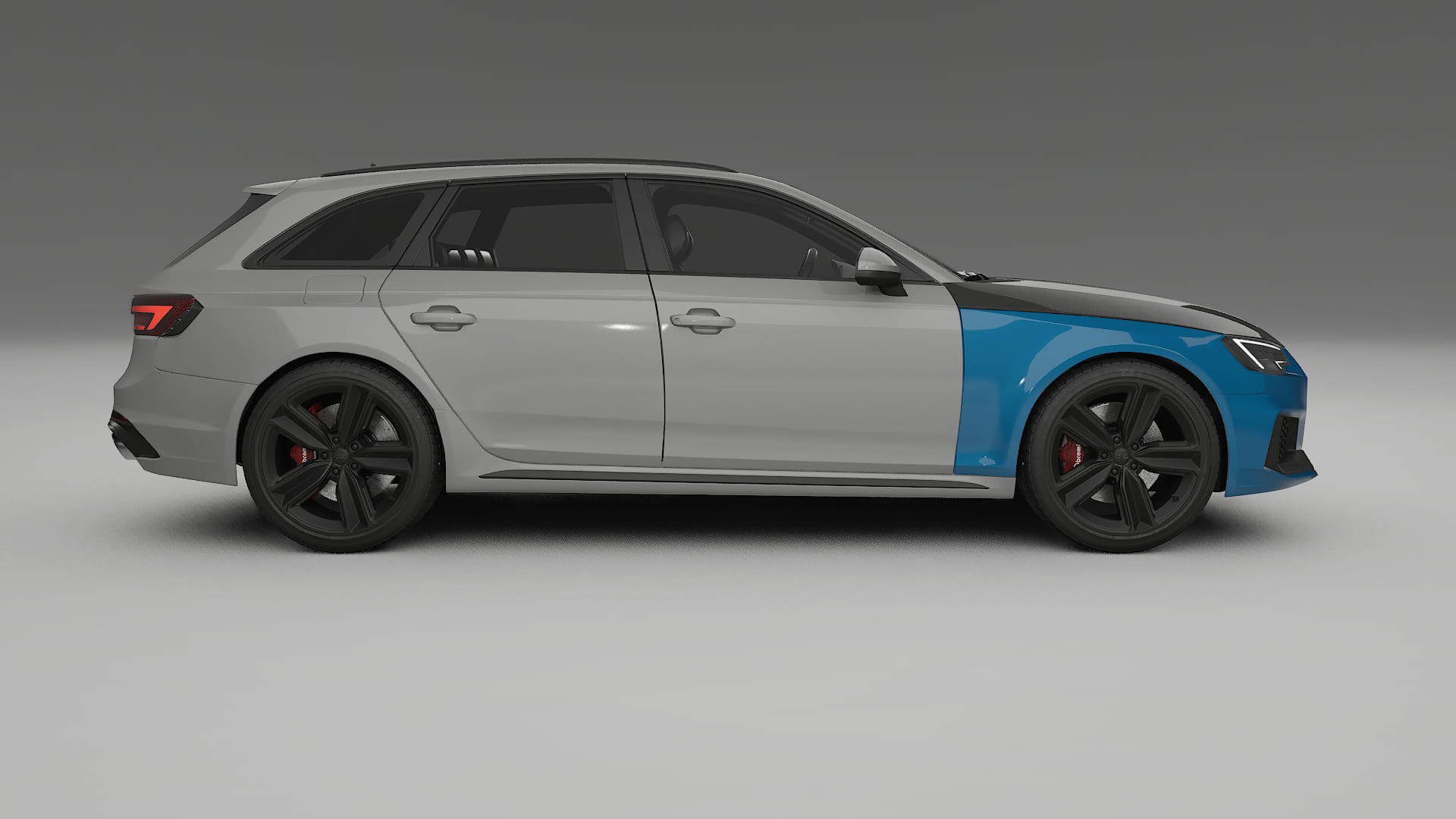 Lakbeschermingsfolie Audi RS4 Avant B9 prefacelift | CrystalGuard Voorkit met Carbon Motorkap
