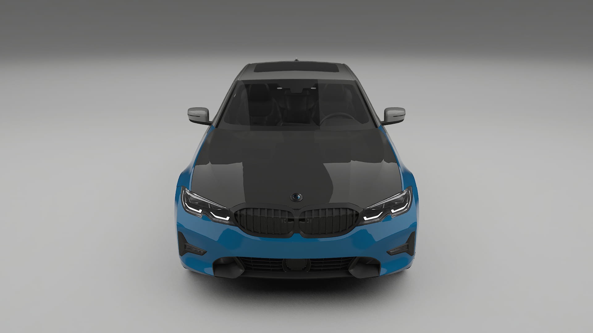 Lakbeschermingsfolie BMW 3 G20 prefacelift | CrystalGuard Voorkit met Carbon Motorkap