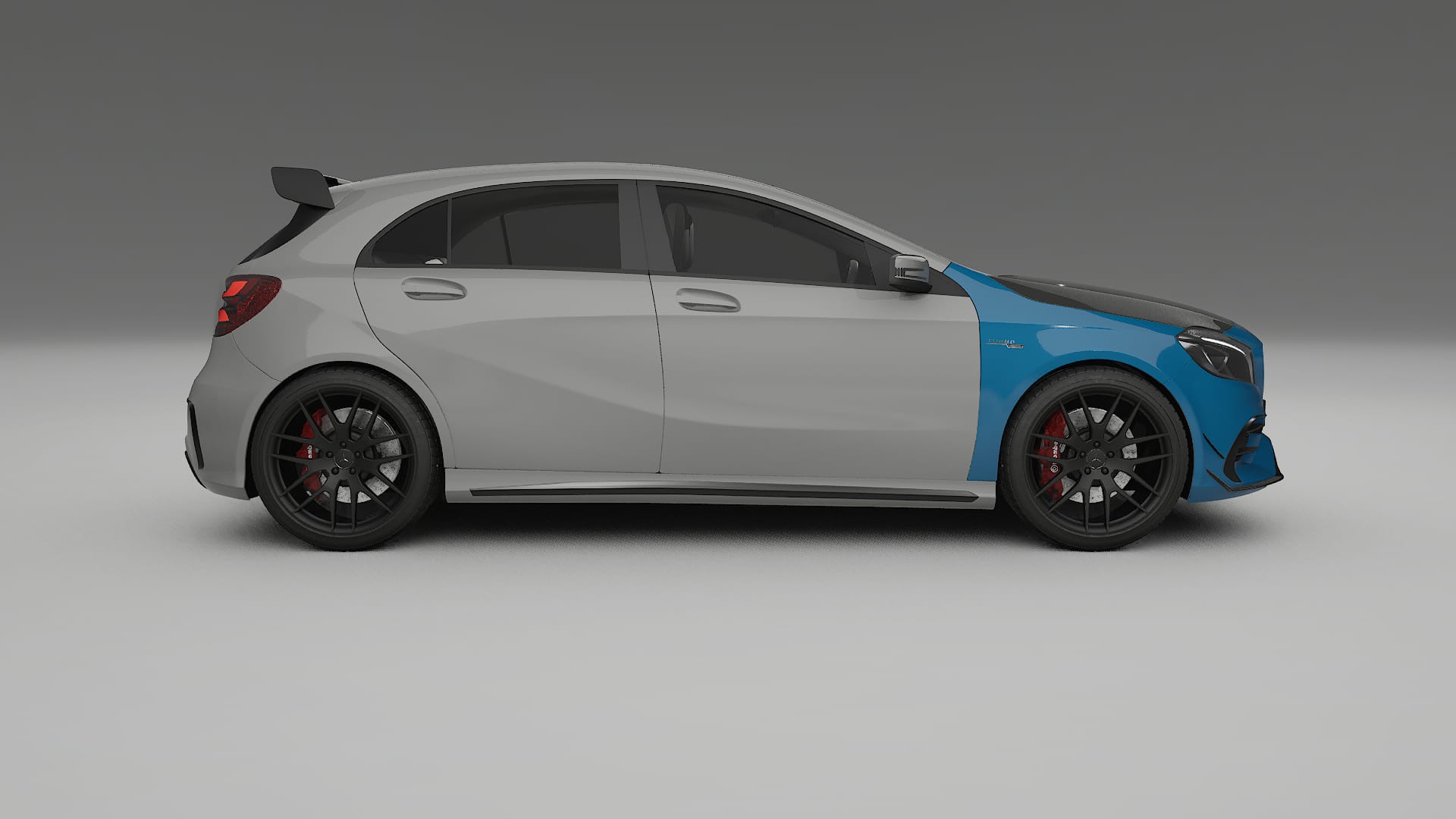 Lakbeschermingsfolie Mercedes A45 AMG W176 | CrystalGuard Voorkit met Carbon Motorkap