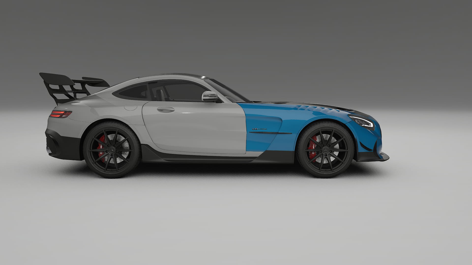 Lakbeschermingsfolie Mercedes AMG GT Black Series C192 coupe | CrystalGuard Voorkit met Carbon Motorkap
