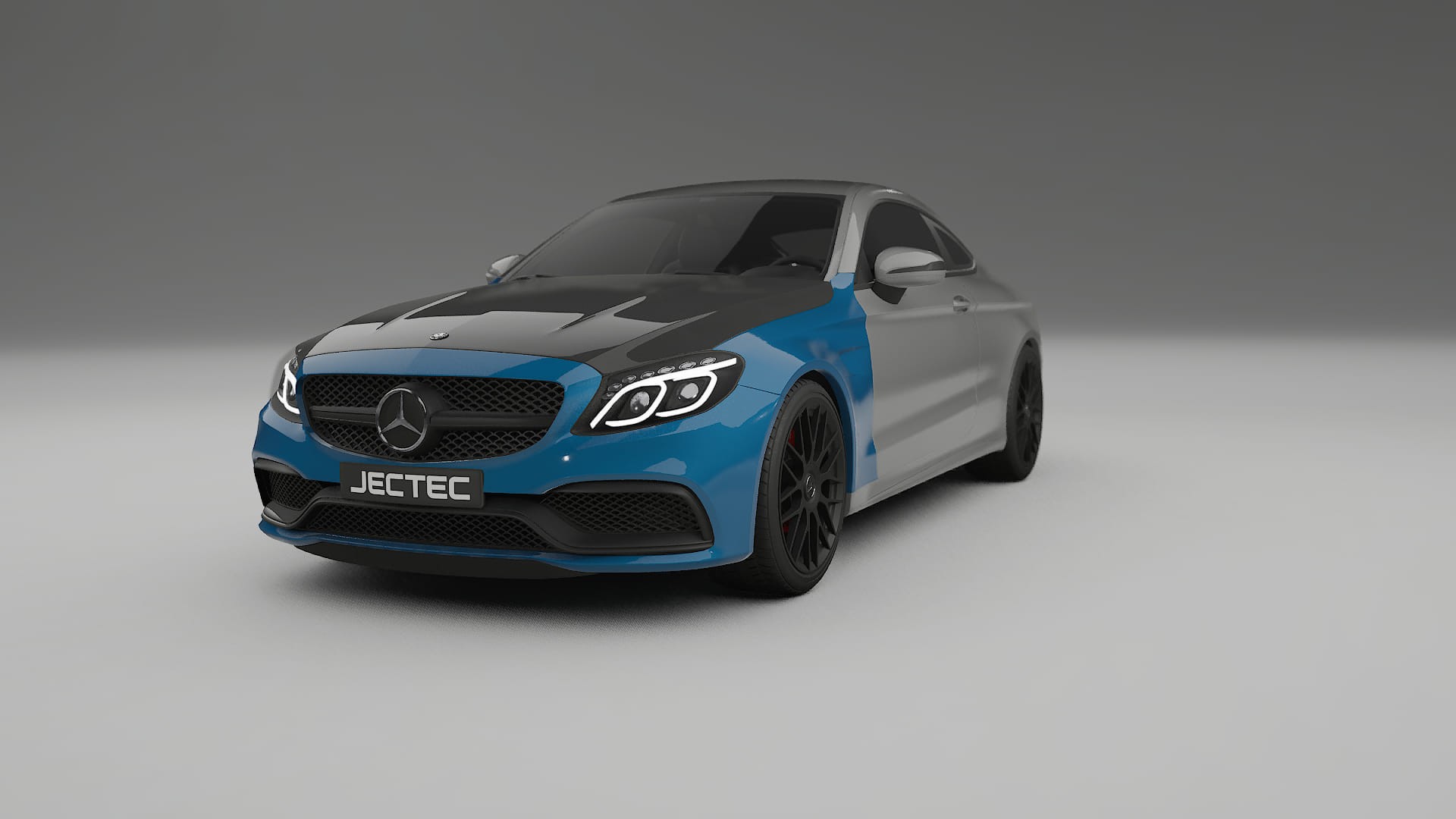 Lakbeschermingsfolie Mercedes C63 AMG W205 coupe | CrystalGuard Voorkit met Carbon Motorkap