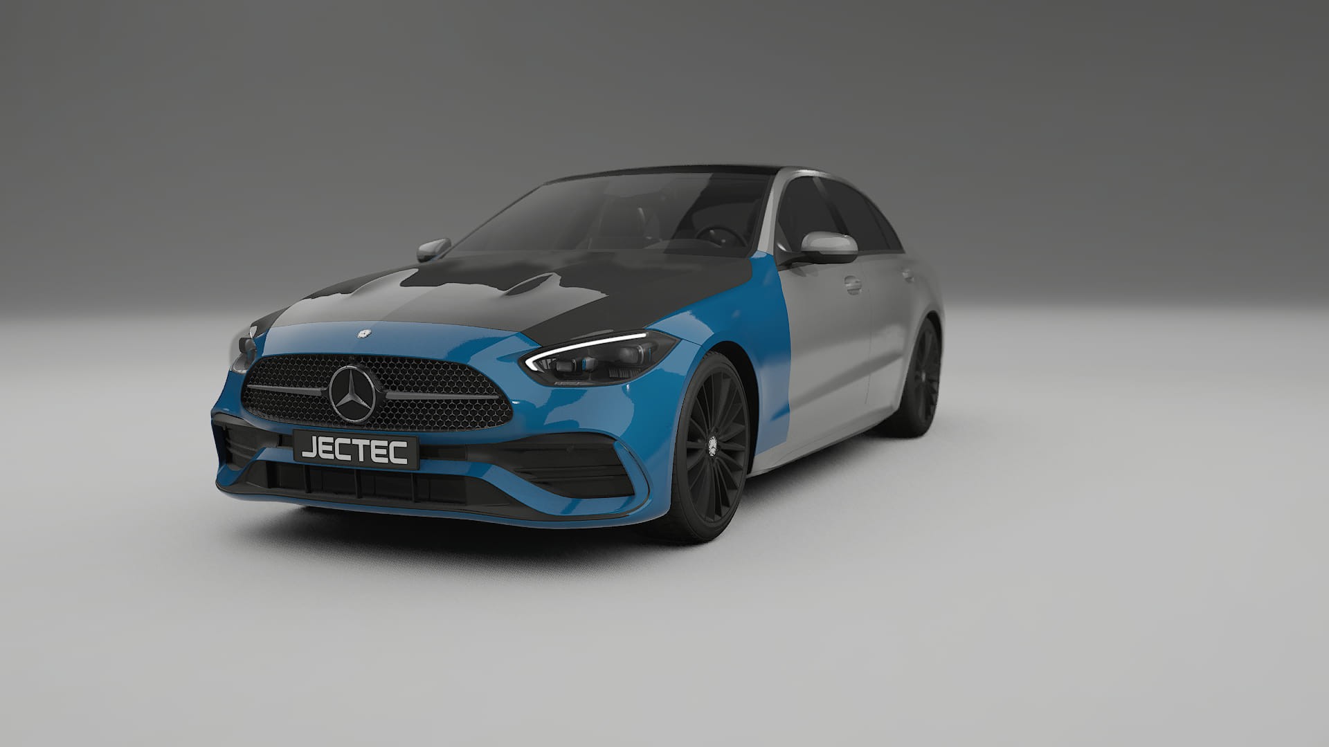Lakbeschermingsfolie Mercedes C-class W206 | CrystalGuard Voorkit met Carbon Motorkap