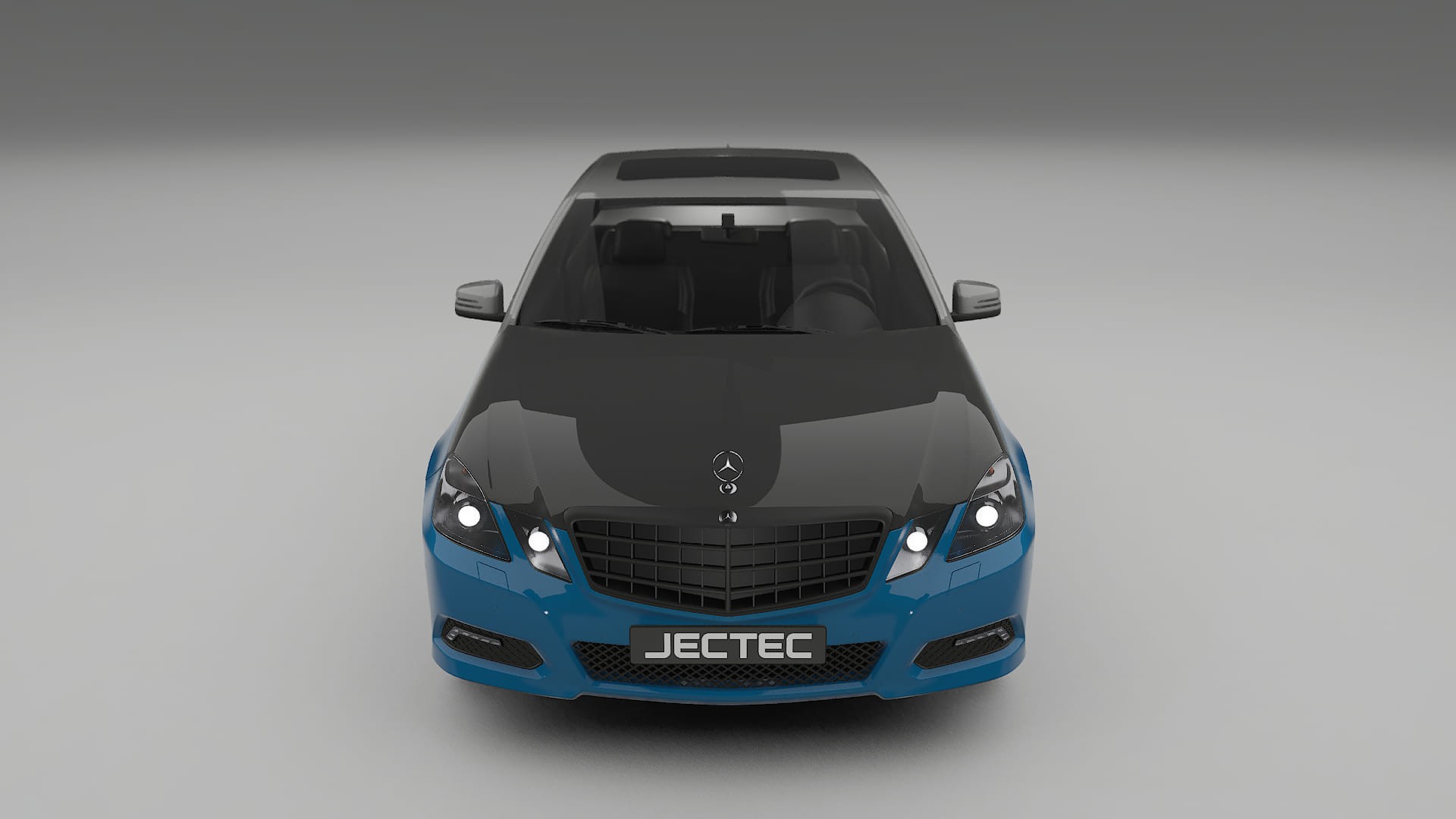 Lakbeschermingsfolie Mercedes E-class sedan W212 Prefacelift | CrystalGuard Voorkit met Carbon Motorkap