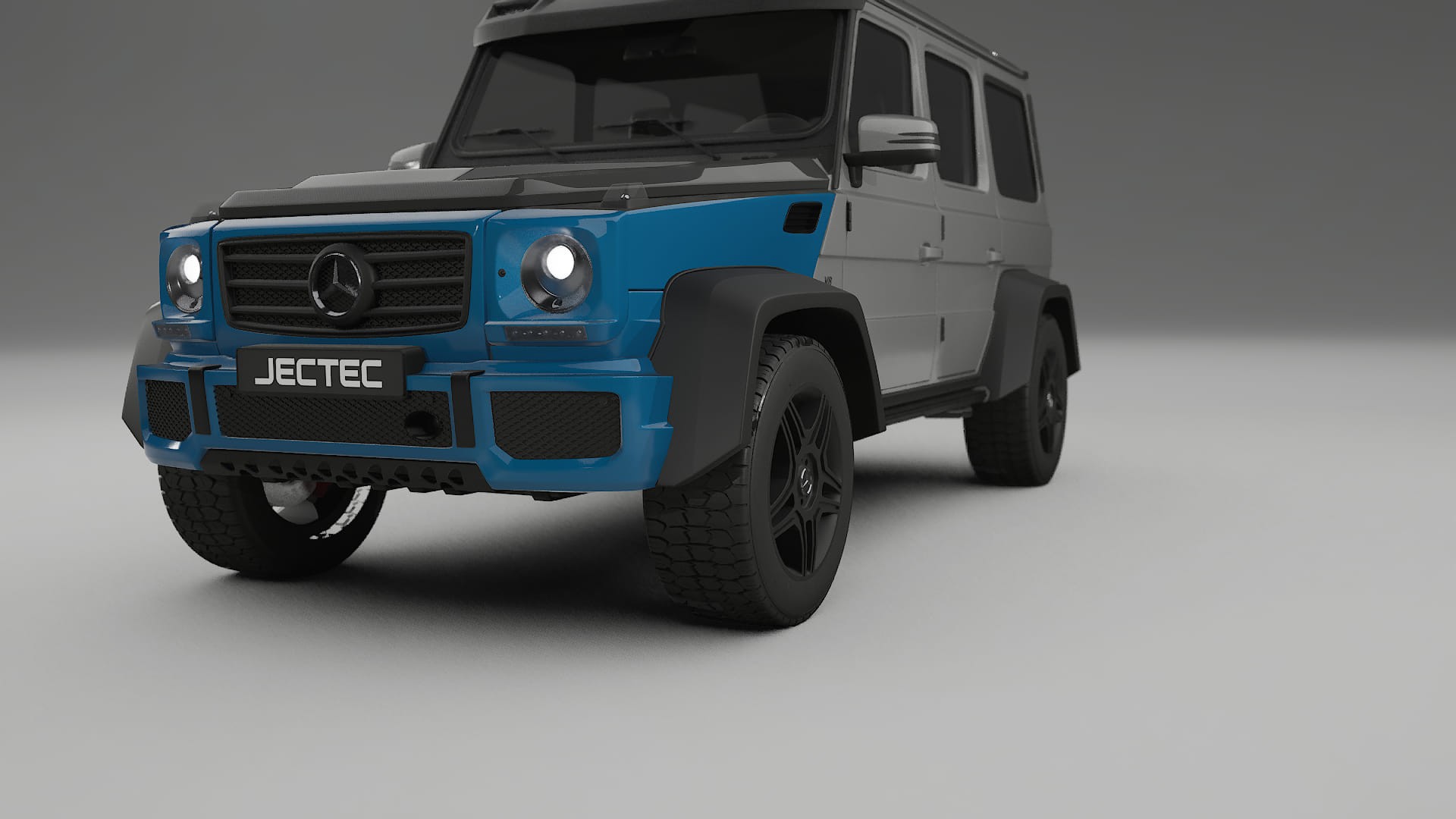 Lakbeschermingsfolie Mercedes G-class 4x4 W463 | CrystalGuard Voorkit met Carbon Motorkap