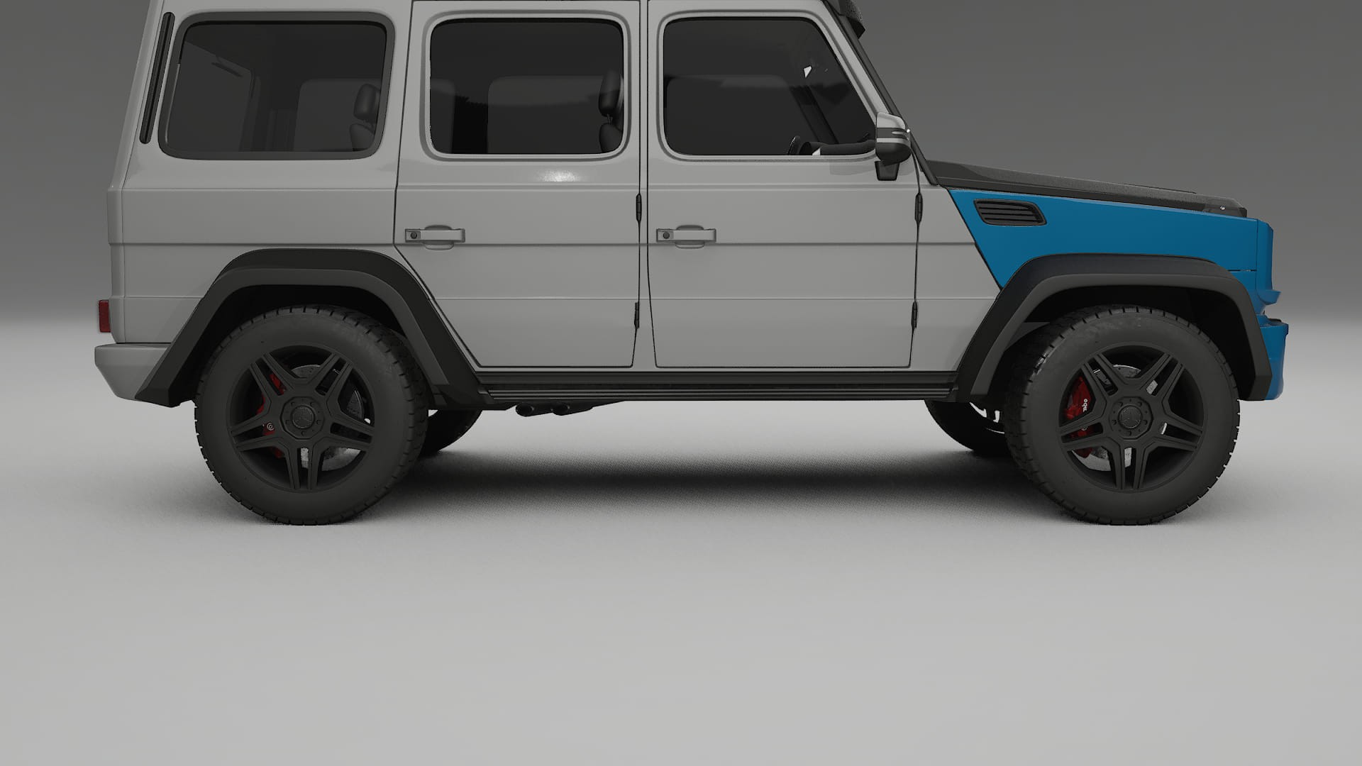 Lakbeschermingsfolie Mercedes G-class 4x4 W463 | CrystalGuard Voorkit met Carbon Motorkap