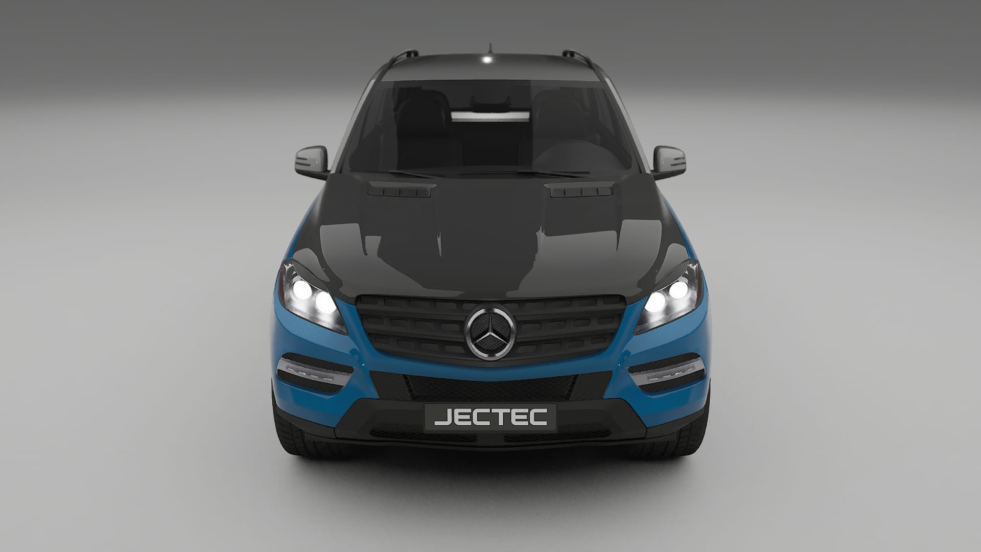Lakbeschermingsfolie Mercedes M-class W166 | CrystalGuard Voorkit met Carbon Motorkap