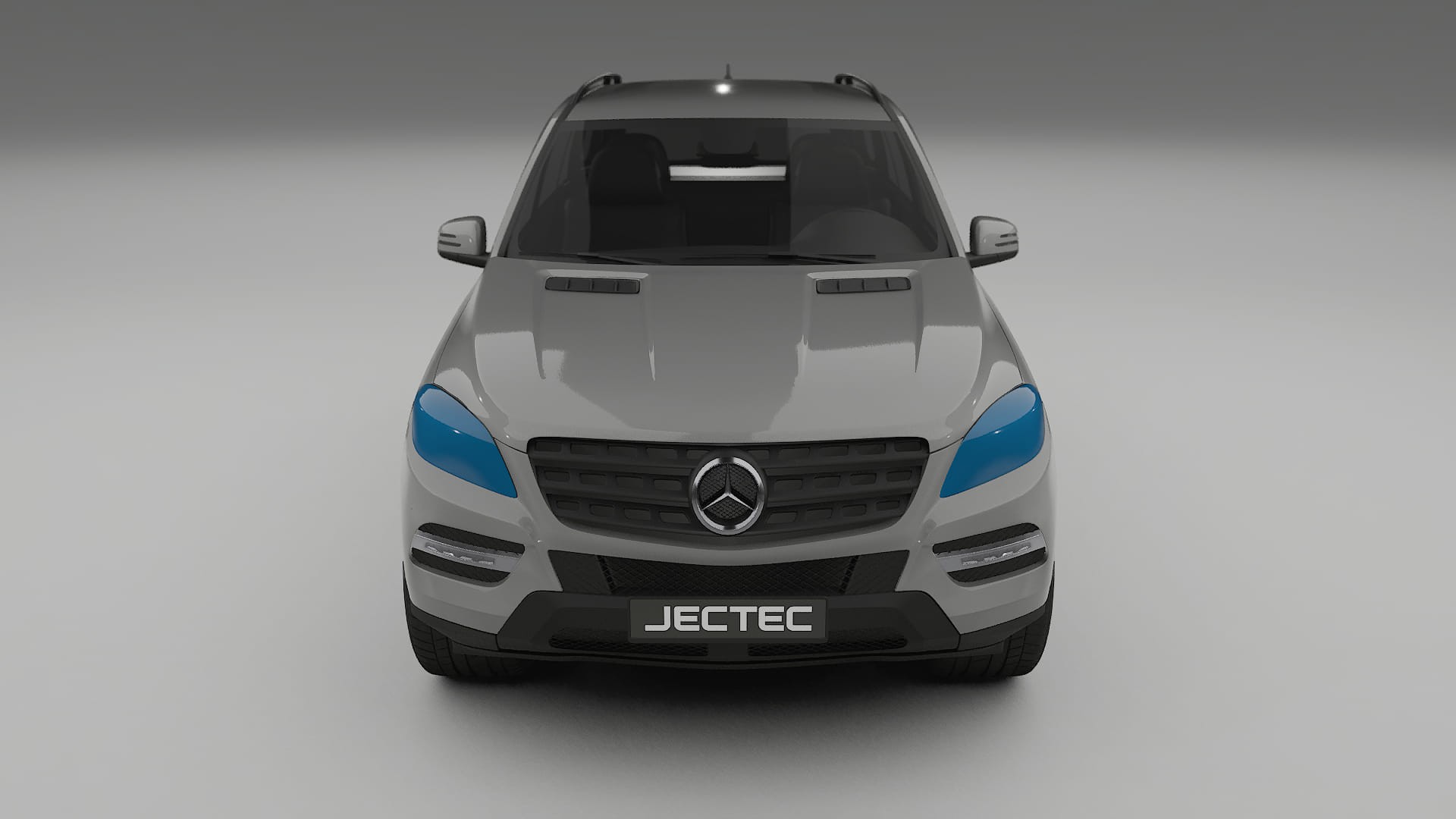 Lakbeschermingsfolie Mercedes M-class W166 | CrystalGuard Voorkit met Carbon Motorkap