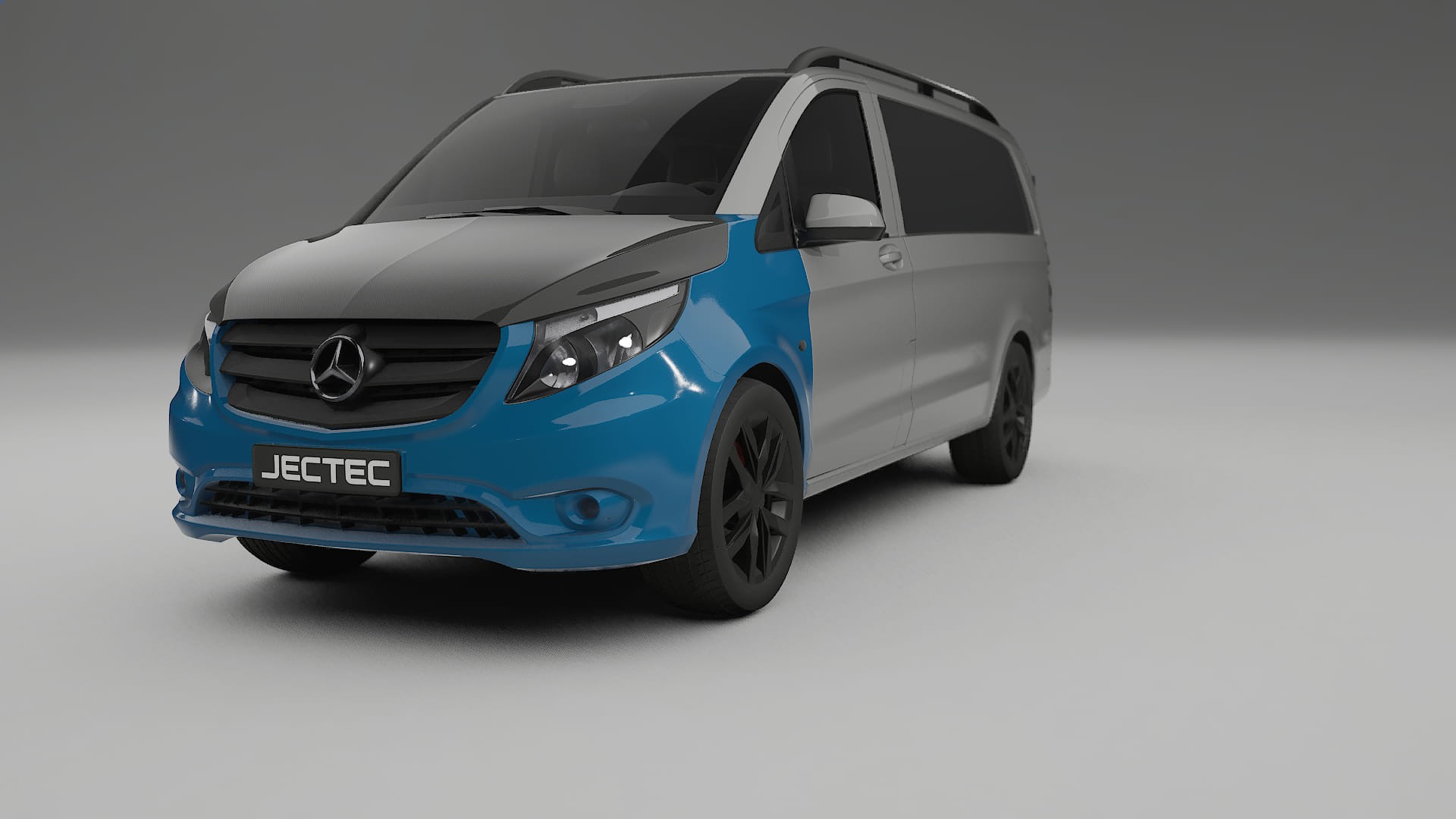 Lakbeschermingsfolie Mercedes Vito Kort W447 prefacelift | CrystalGuard Voorkit met Carbon Motorkap