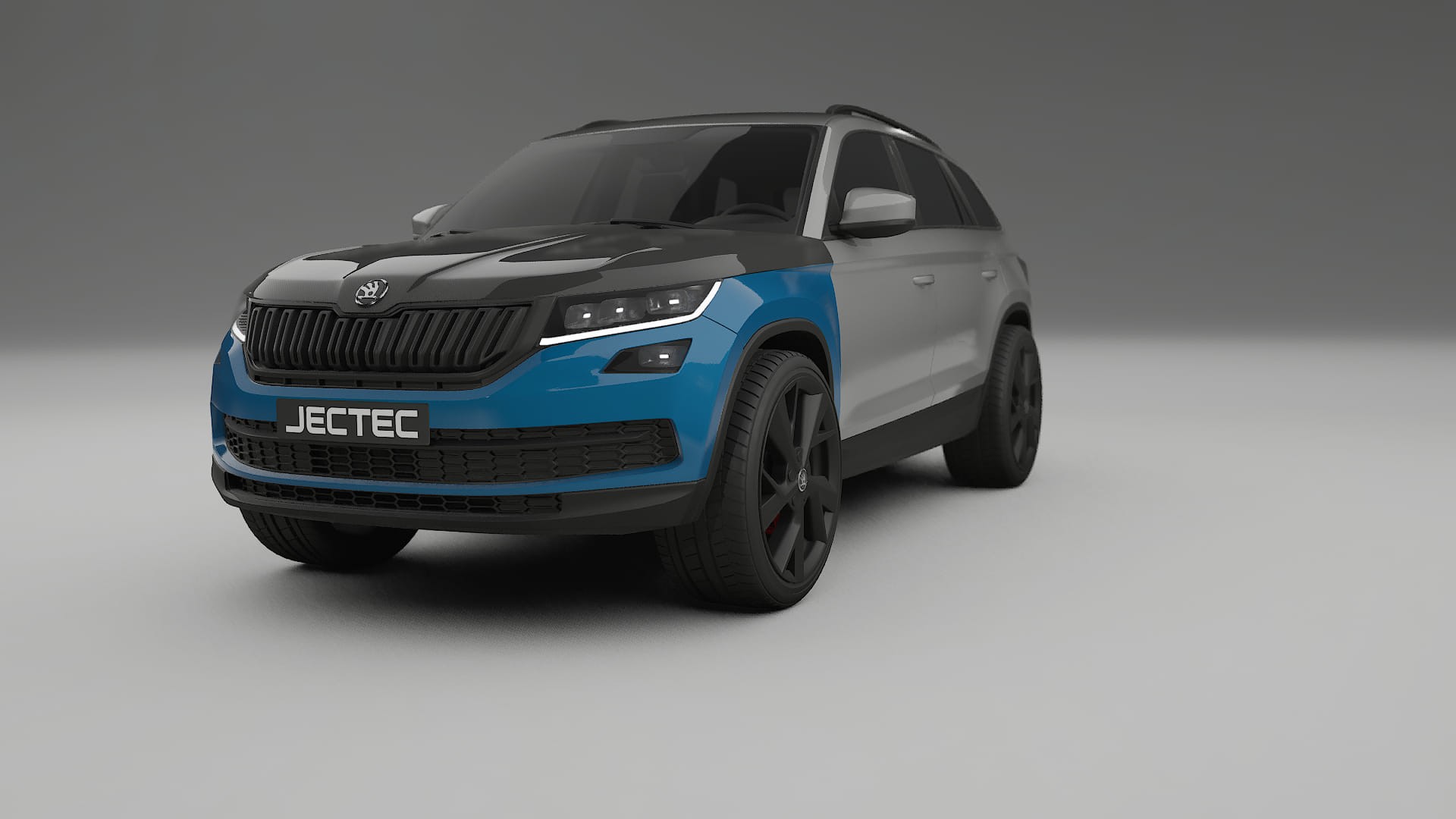 Lakbeschermingsfolie Škoda Kodiaq NS7 | CrystalGuard Voorkit met Carbon Motorkap