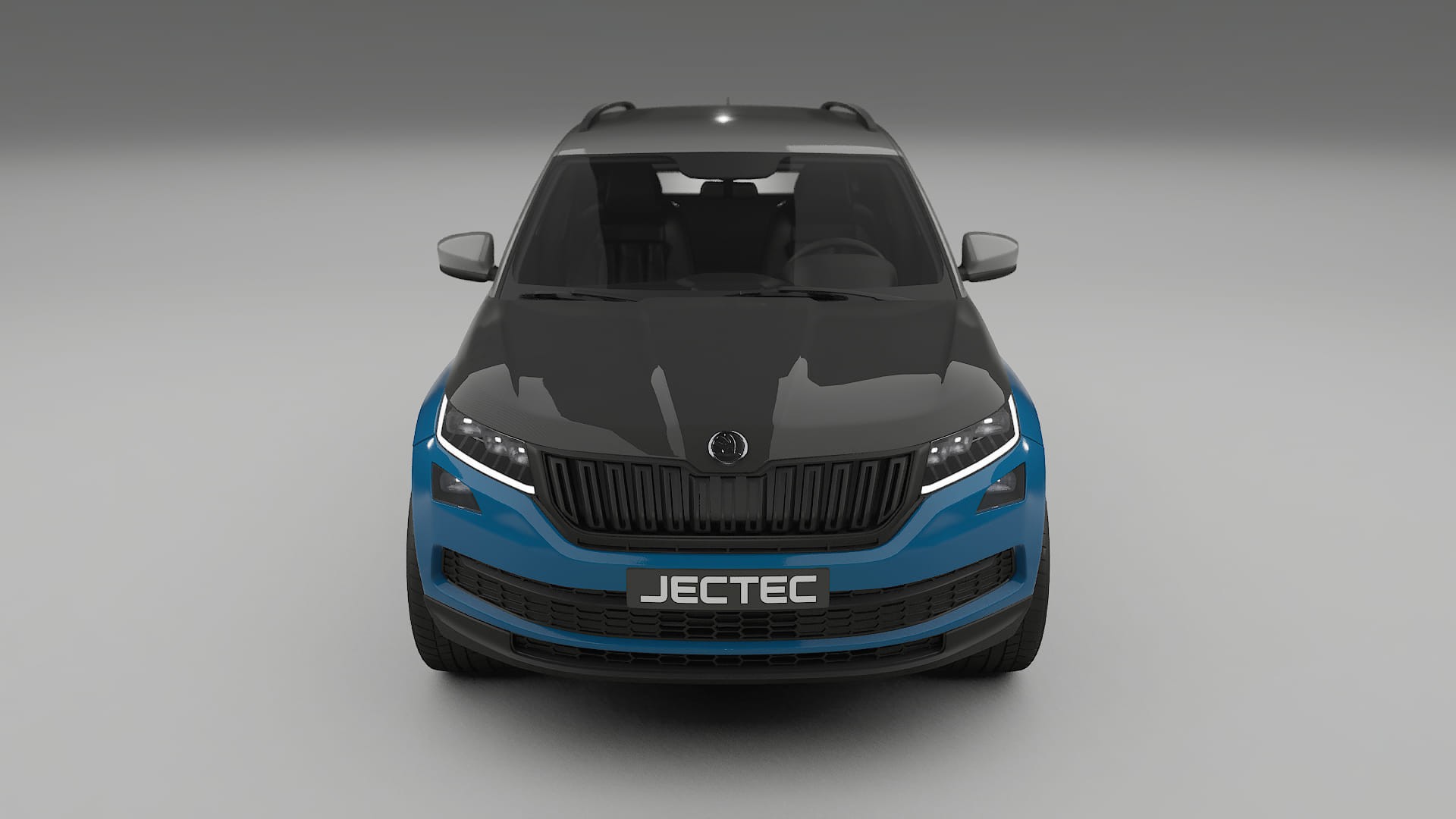 Lakbeschermingsfolie Škoda Kodiaq NS7 | CrystalGuard Voorkit met Carbon Motorkap