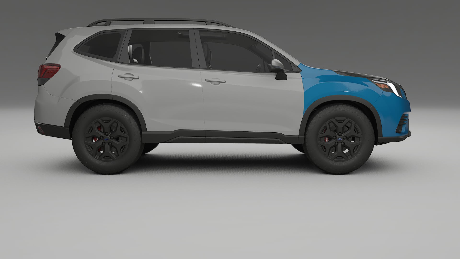 Lakbeschermingsfolie Subaru Forester V SK facelift | CrystalGuard Voorkit met Carbon Motorkap