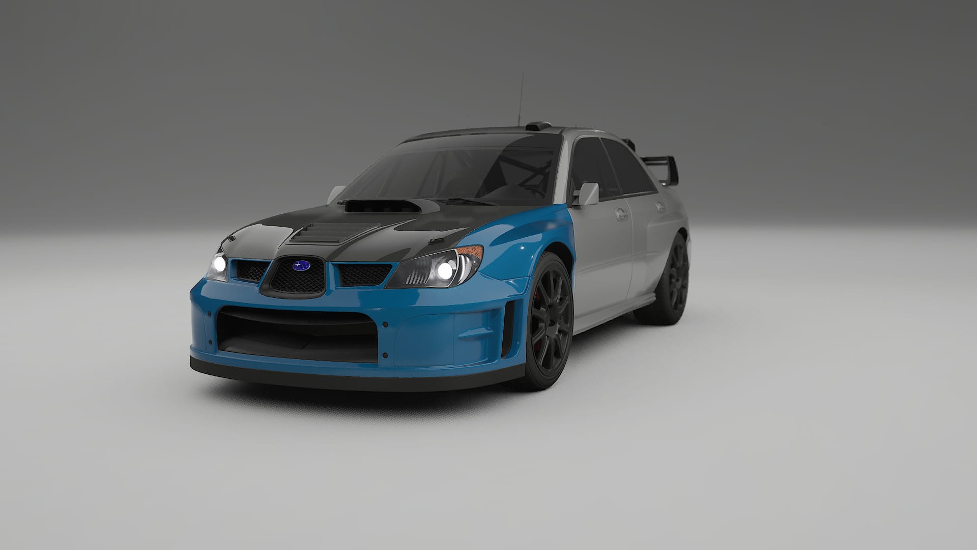 Lakbeschermingsfolie Subaru Impreza WRC GD | CrystalGuard Voorkit met Carbon Motorkap