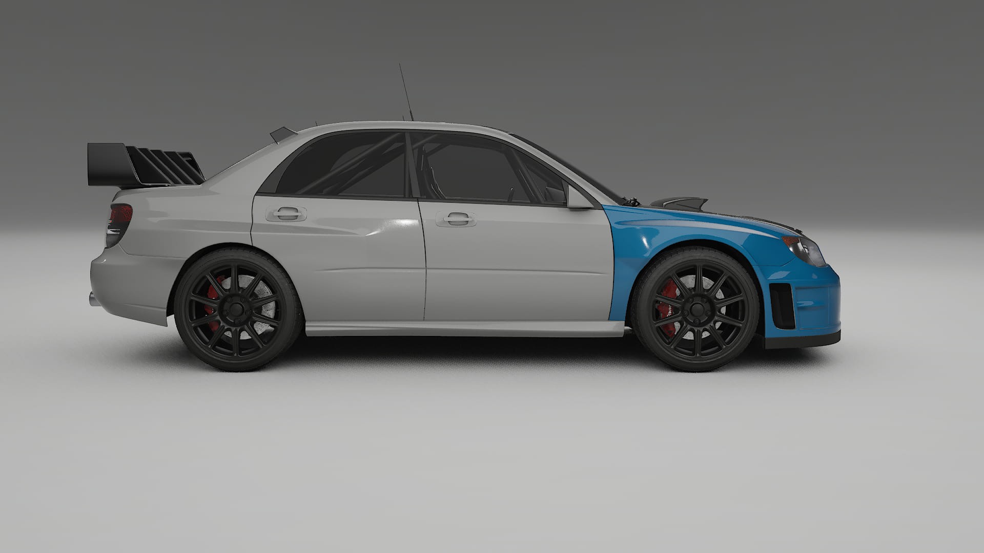 Lakbeschermingsfolie Subaru Impreza WRC GD | CrystalGuard Voorkit met Carbon Motorkap 2