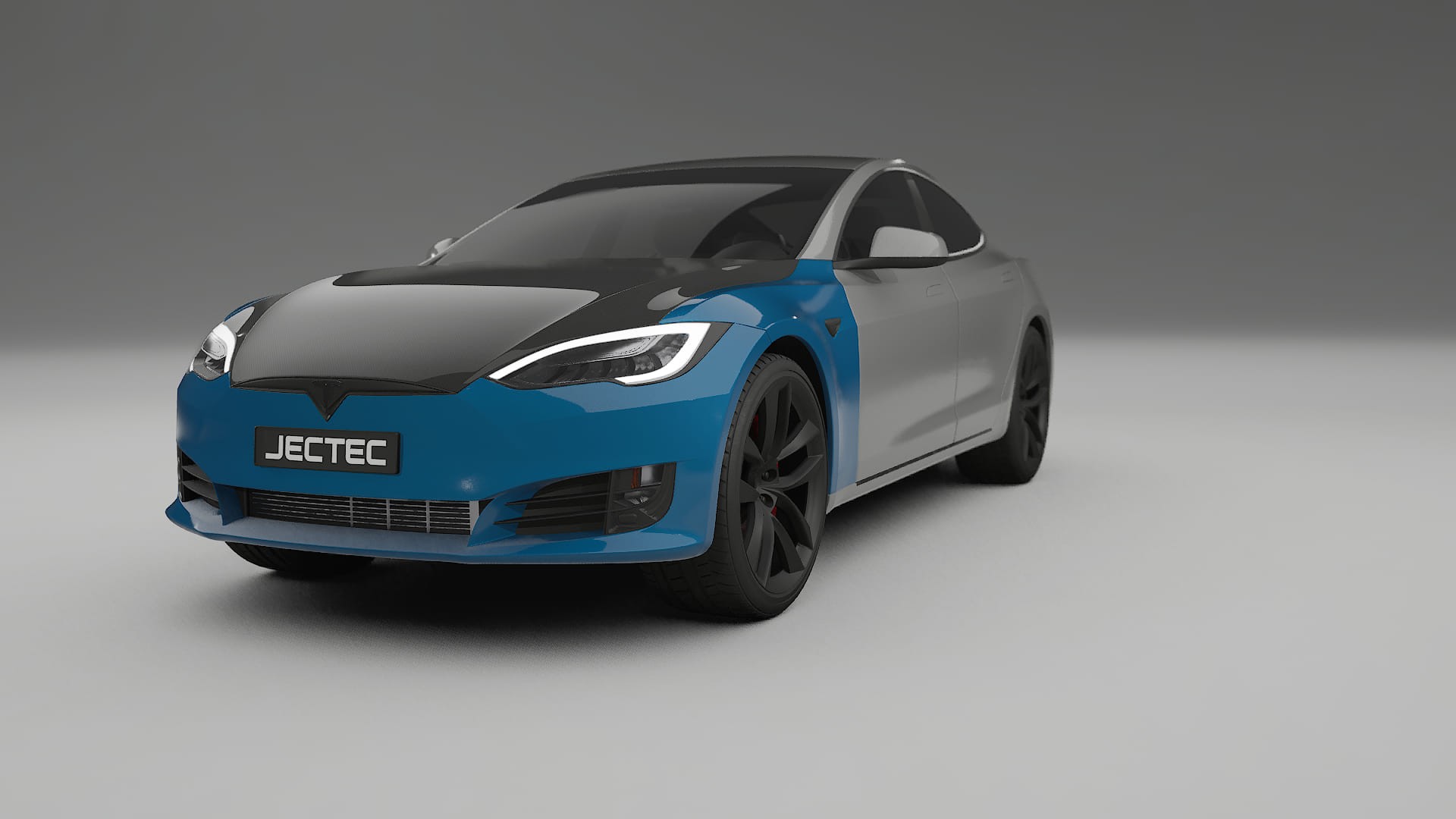 Lakbeschermingsfolie Tesla Model-S Refresh | CrystalGuard Voorkit met Carbon Motorkap