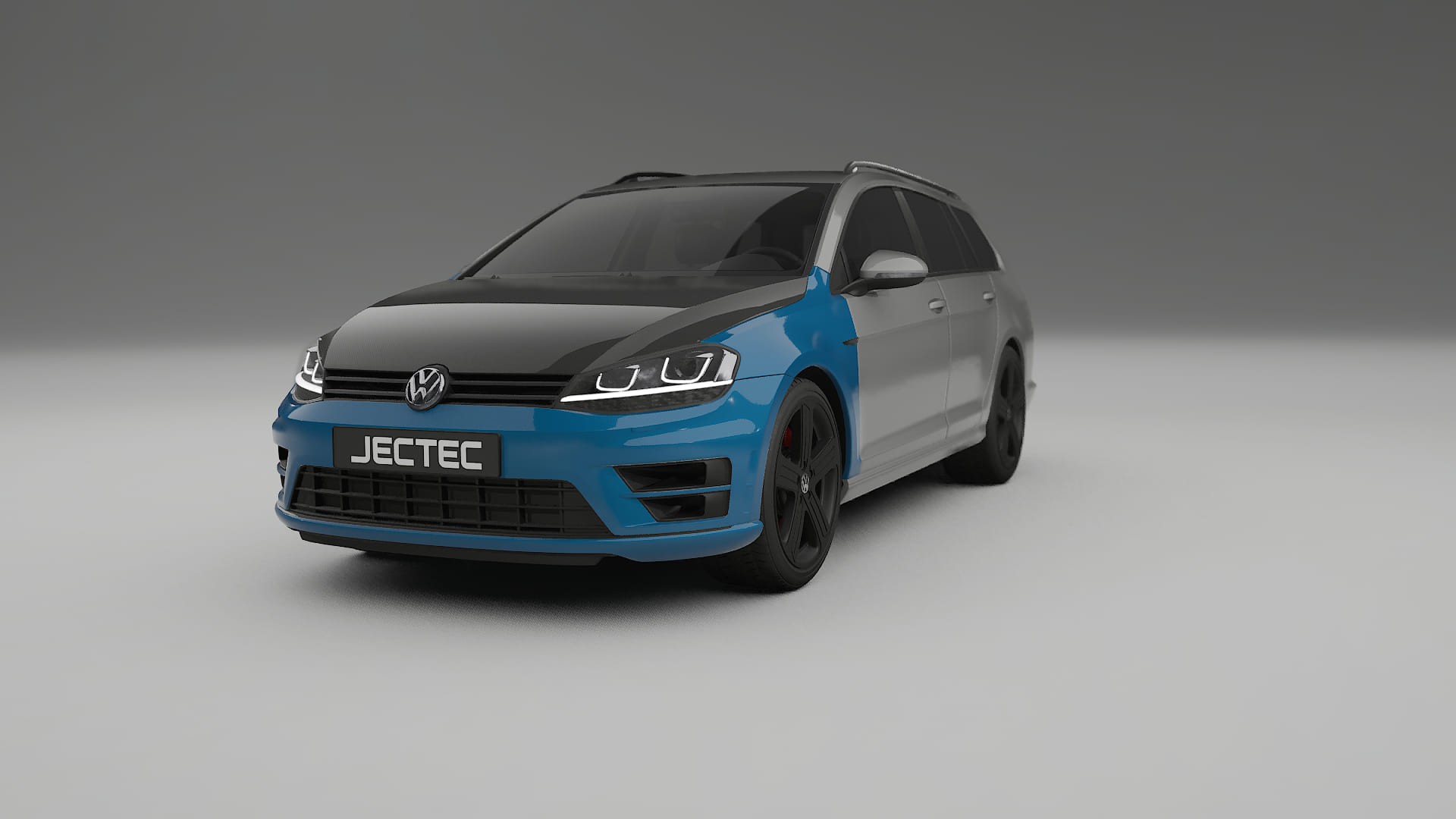 Lakbeschermingsfolie VW Golf Variant Mk7 | CrystalGuard Voorkit met Carbon Motorkap