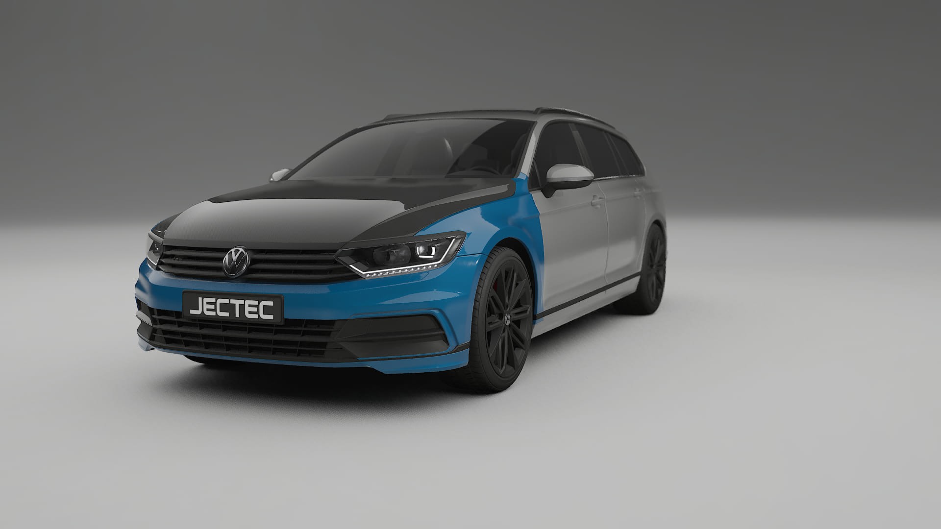 Lakbeschermingsfolie VW Passat VariantR B8 | CrystalGuard Voorkit met Carbon Motorkap
