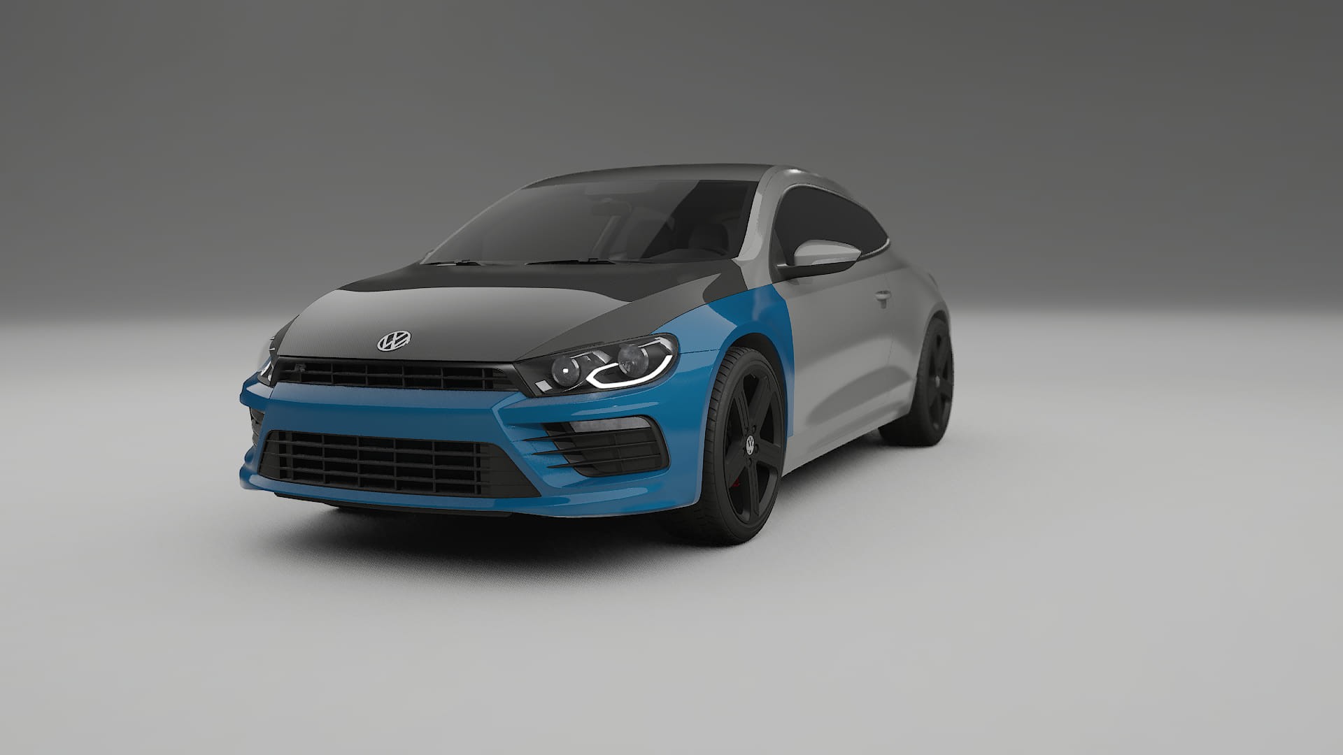 Lakbeschermingsfolie VW Scirocco R III | CrystalGuard Voorkit met Carbon Motorkap