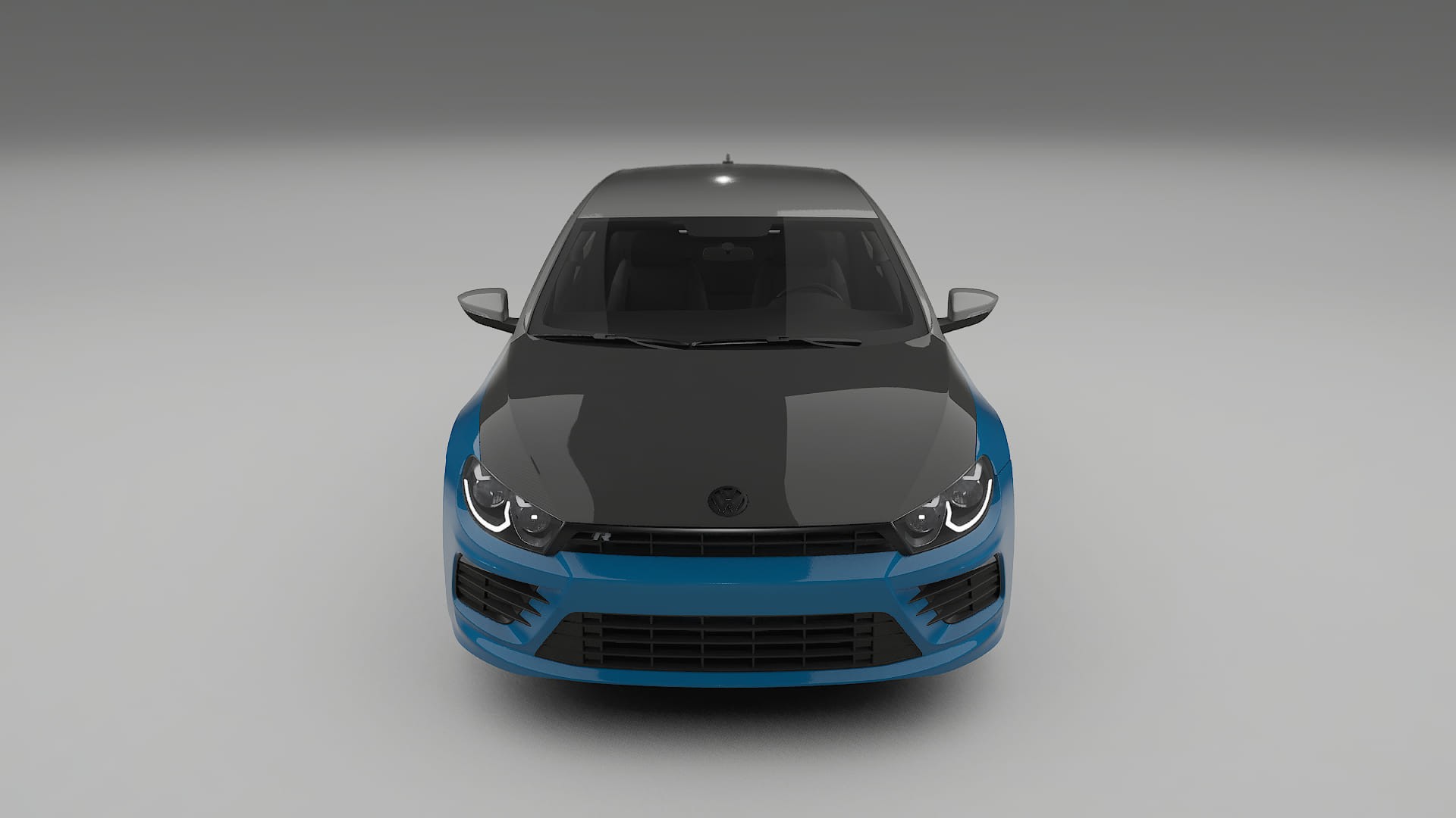 Lakbeschermingsfolie VW Scirocco R III | CrystalGuard Voorkit met Carbon Motorkap