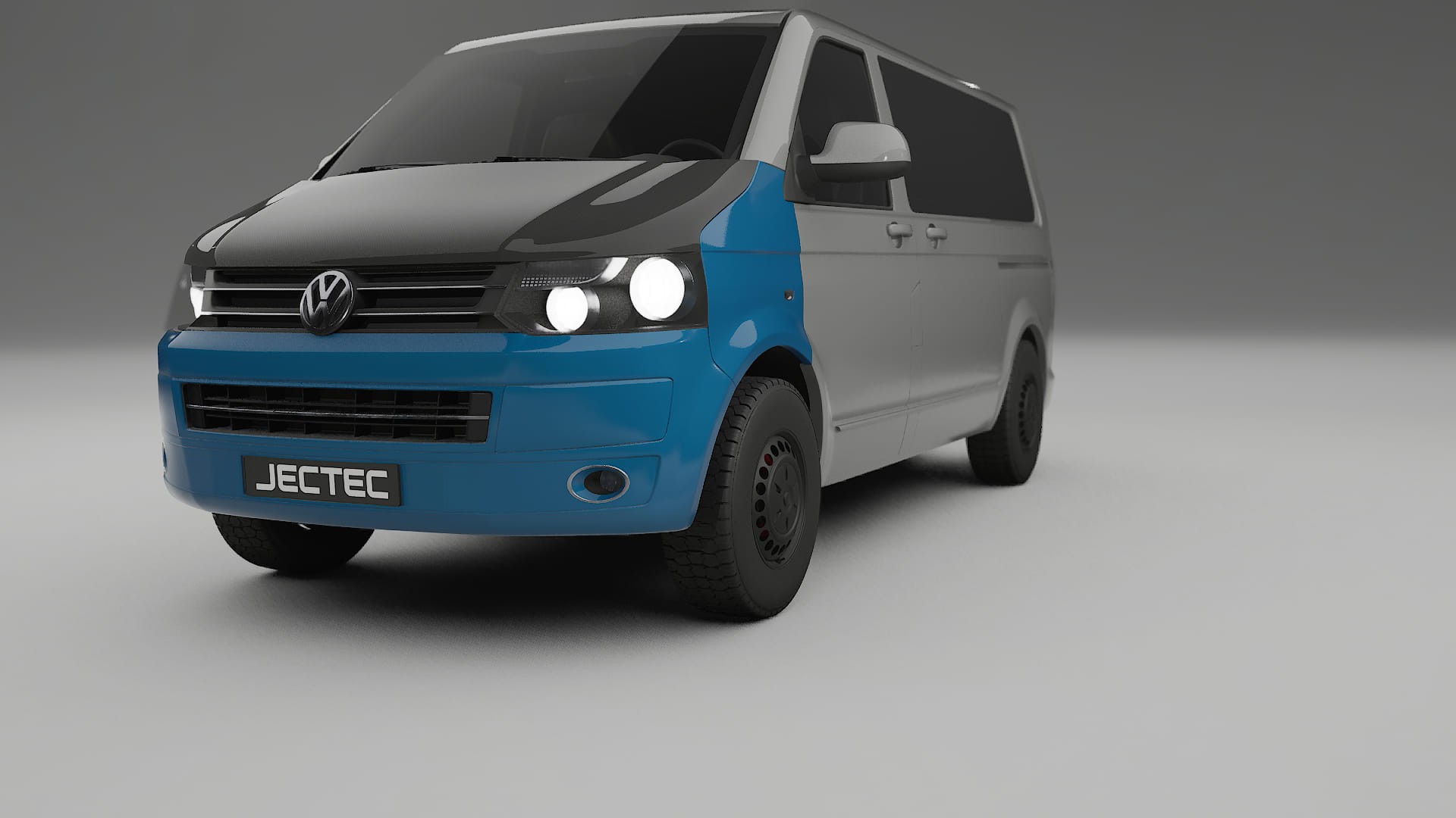 Lakbeschermingsfolie VW Transporter T5 Caravelle | CrystalGuard Voorkit met Carbon Motorkap