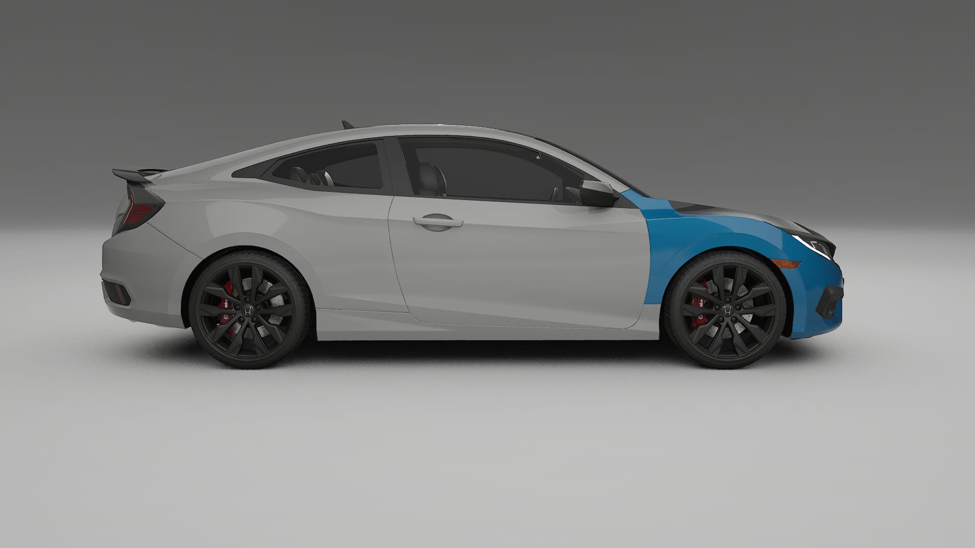 Lakbeschermingsfolie Honda Civic coupe prefacelift | CrystalGuard Voorkit met Carbon Motorkap 2