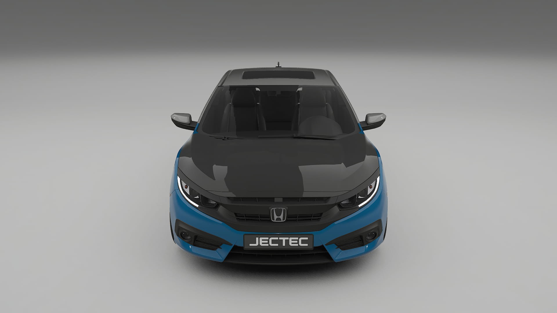 Lakbeschermingsfolie Honda Civic coupe prefacelift | CrystalGuard Voorkit met Carbon Motorkap