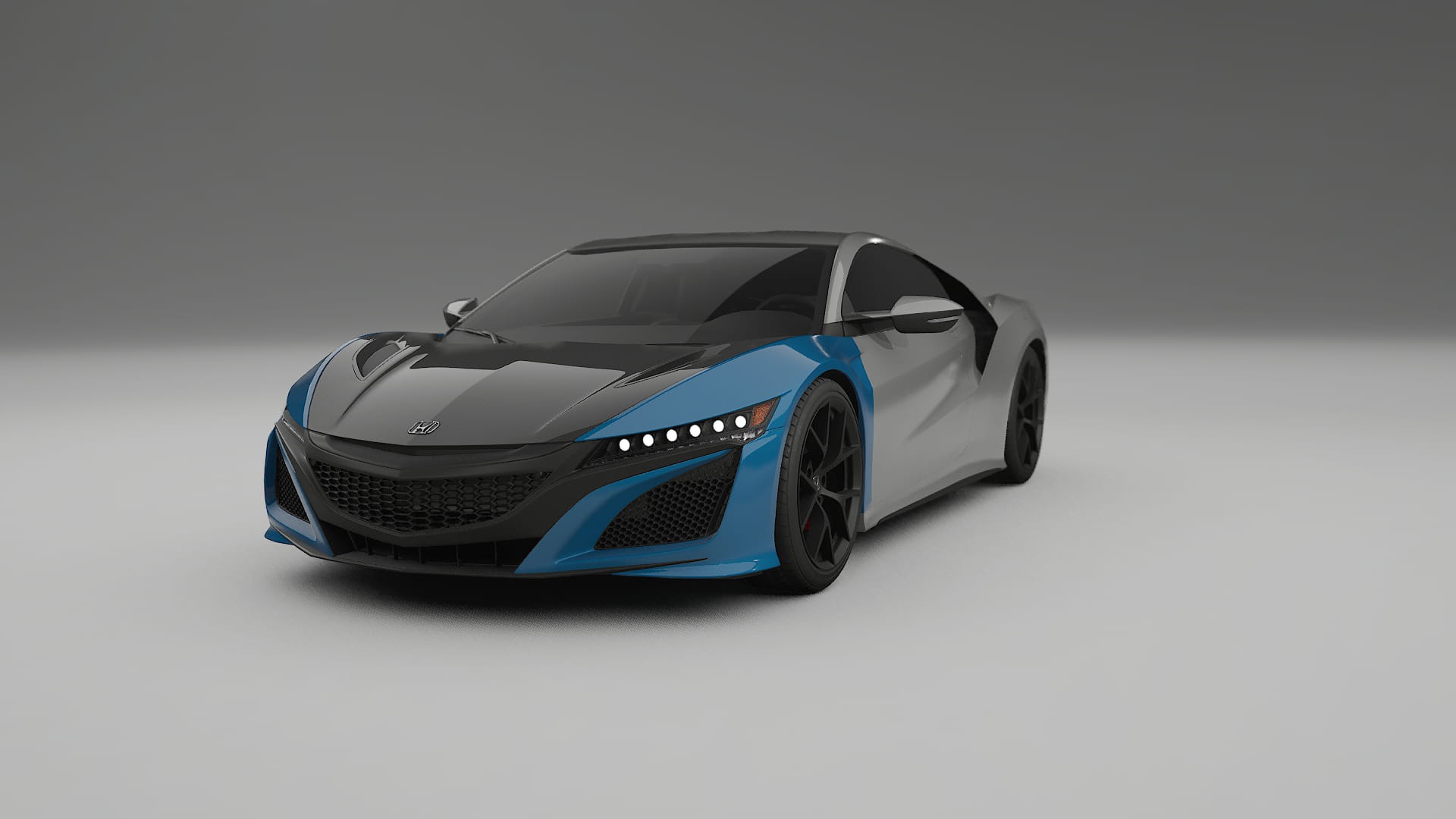 Lakbeschermingsfolie Honda NSX prefacelift | CrystalGuard Voorkit met Carbon Motorkap