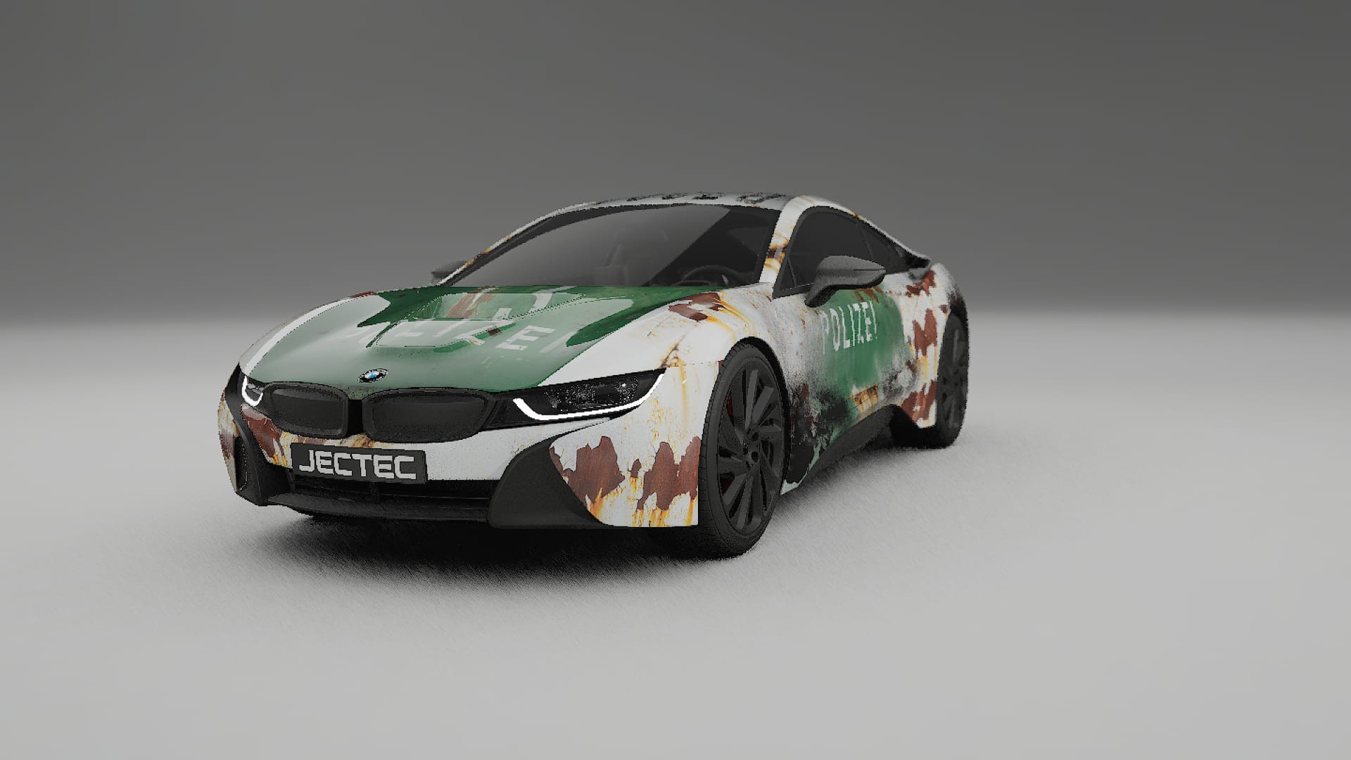 BMW I8 I12 COBRA 11 – Ontworpen Wrap PPF Kit van Printbaar Polyurethaanfolie