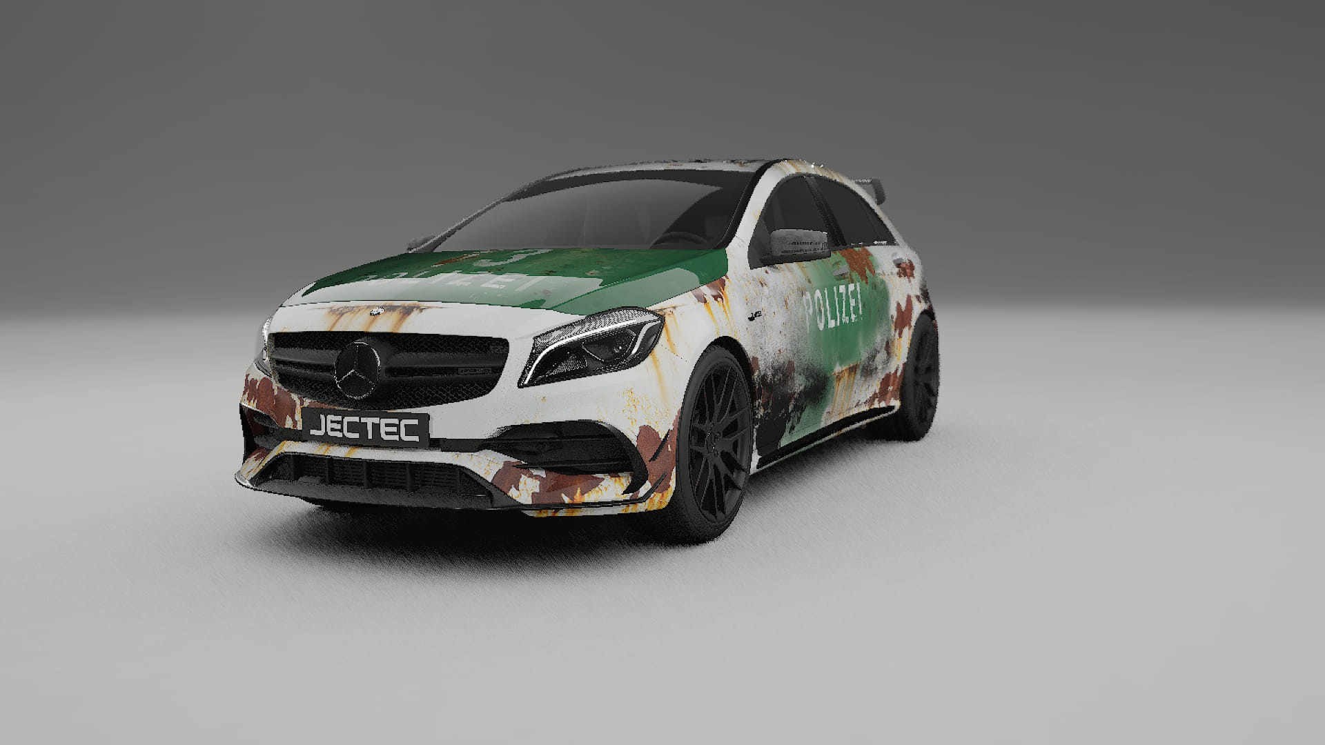 Mercedes A45 AMG W176 COBRA 11 – Ontworpen Wrap PPF Kit van Printbaar Polyurethaanfolie