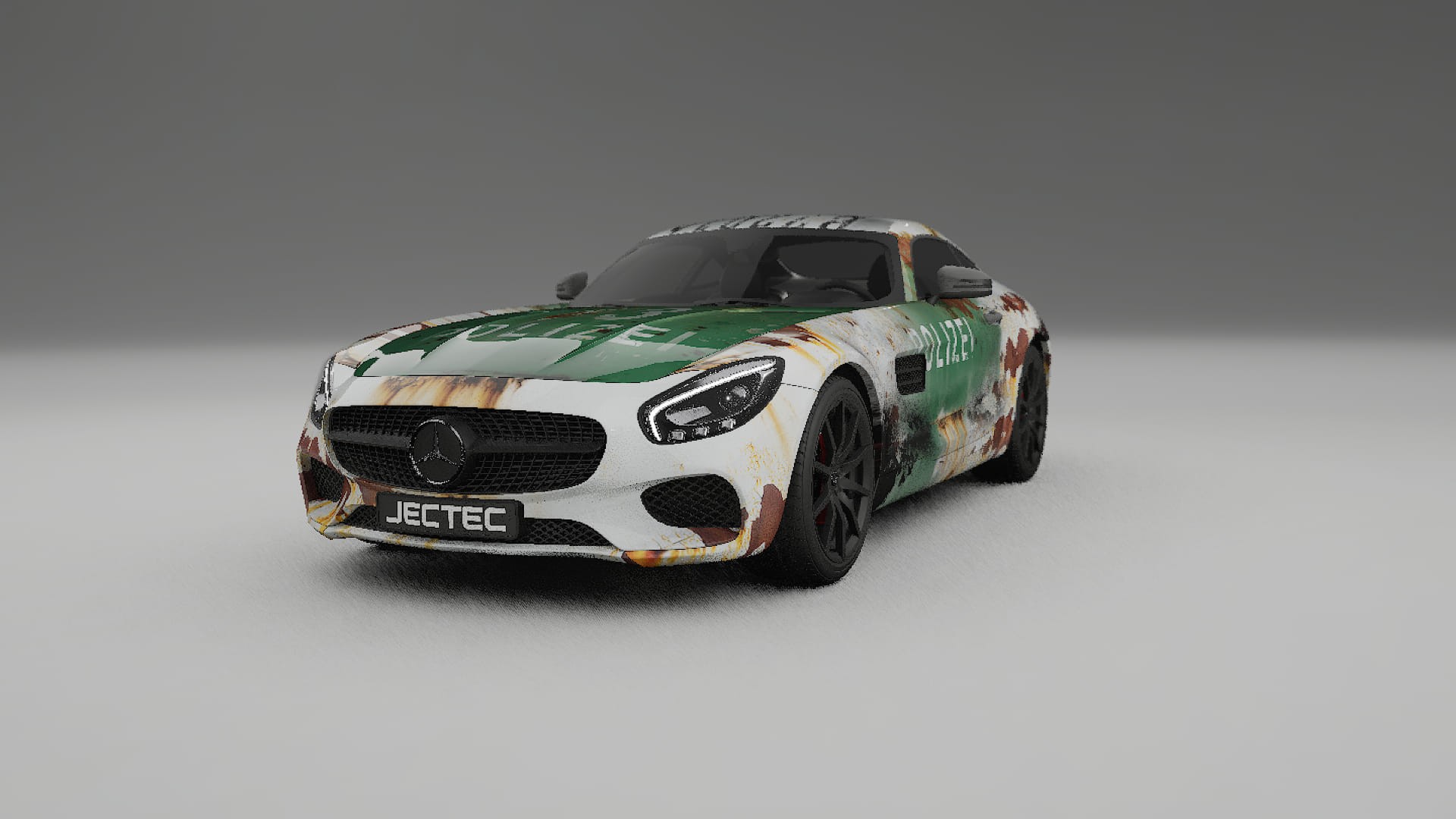 Mercedes AMG GT C190 Coupe COBRA 11 – Ontworpen Wrap PPF Kit van Printbaar Polyurethaanfolie