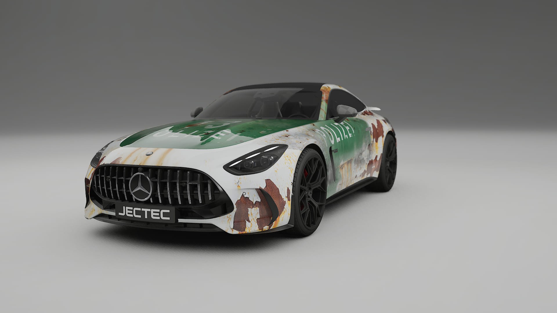 Mercedes AMG GT Coupe C192 COBRA 11 – Ontworpen Wrap PPF Kit van Printbaar Polyurethaanfolie