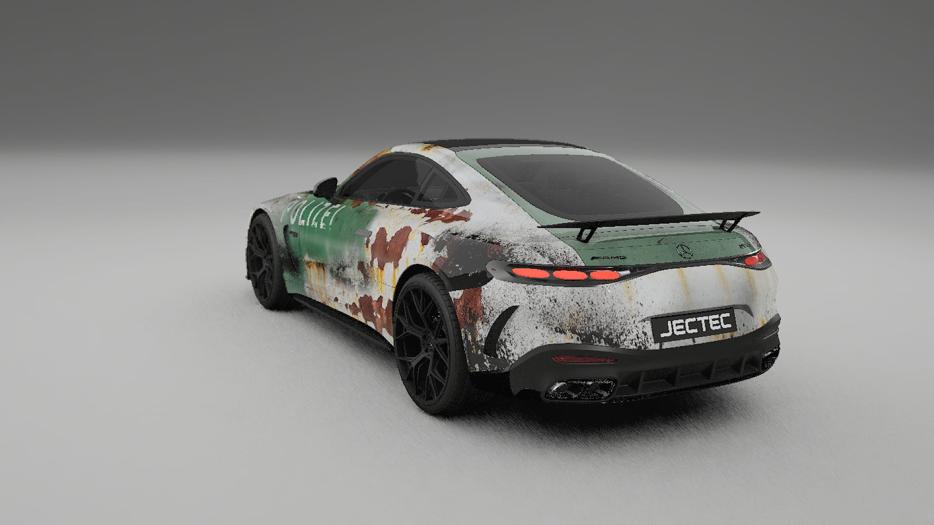 Mercedes AMG GT Coupe C192 COBRA 11 – Ontworpen Wrap PPF Kit van Printbaar Polyurethaanfolie