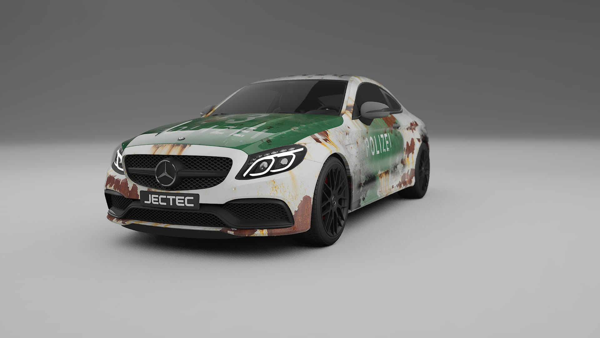 Mercedes C63 AMG W205 Coupe COBRA 11 – Ontworpen Wrap PPF Kit van Printbaar Polyurethaanfolie