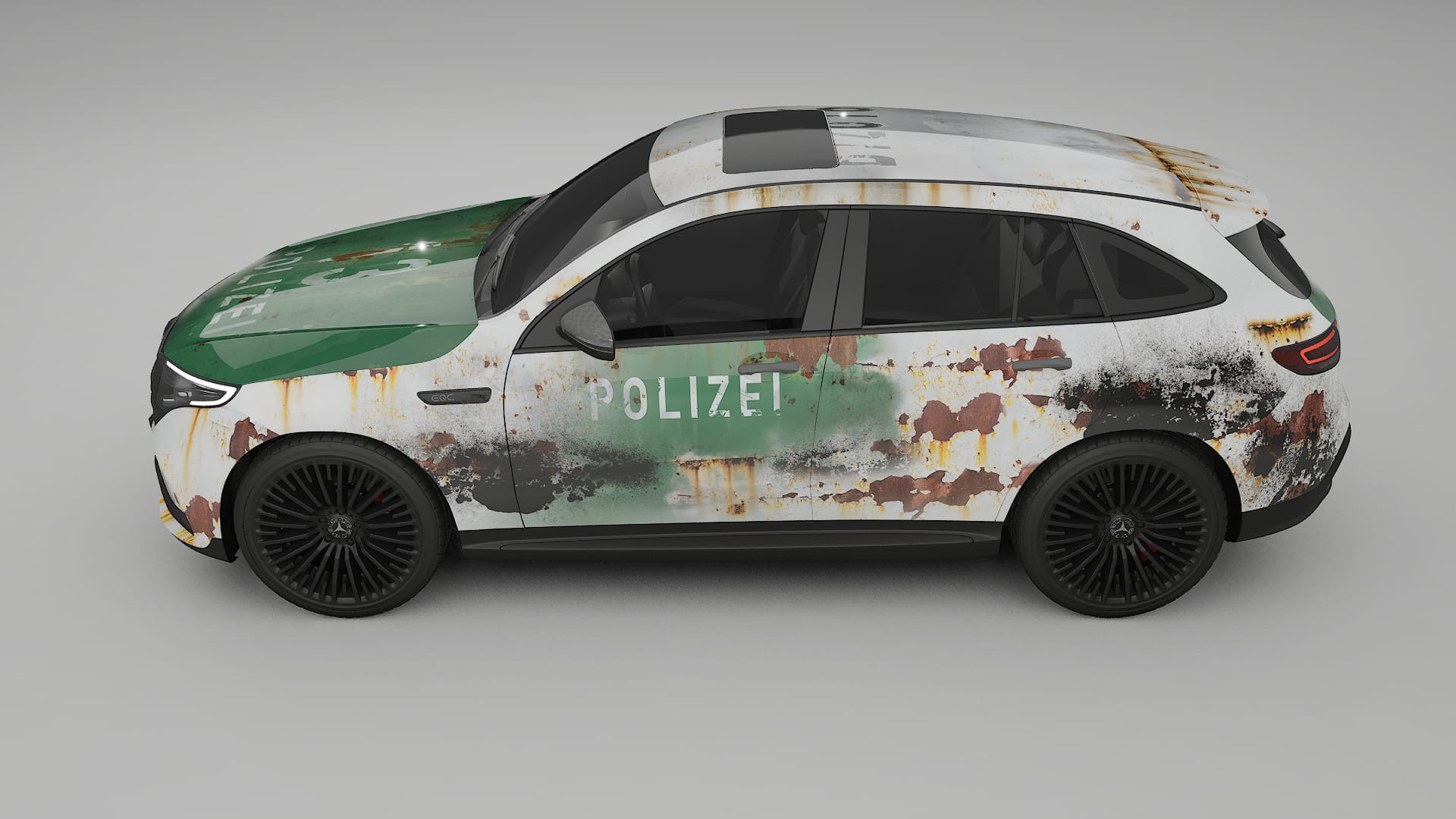 Mercedes EQC AMG COBRA 11 – Ontworpen Wrap PPF Kit van Printbaar Polyurethaanfolie