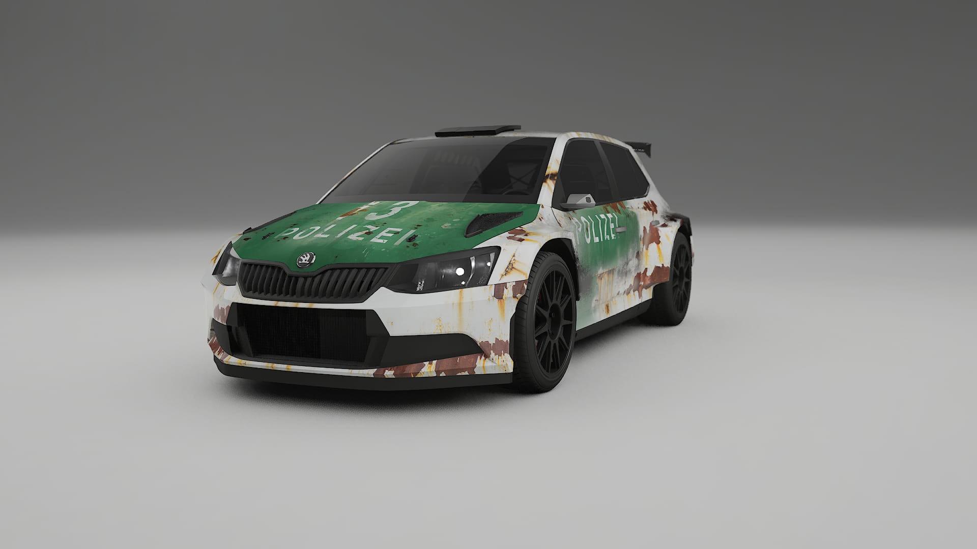 Škoda Fabia R5 6V COBRA 11 – Ontworpen Wrap PPF Kit van Printbaar Polyurethaanfolie