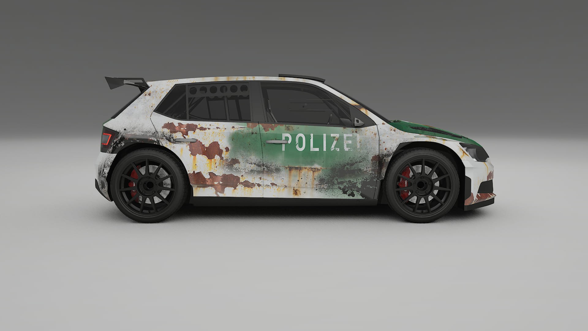 Škoda Fabia R5 6V COBRA 11 – Ontworpen Wrap PPF Kit van Printbaar Polyurethaanfolie