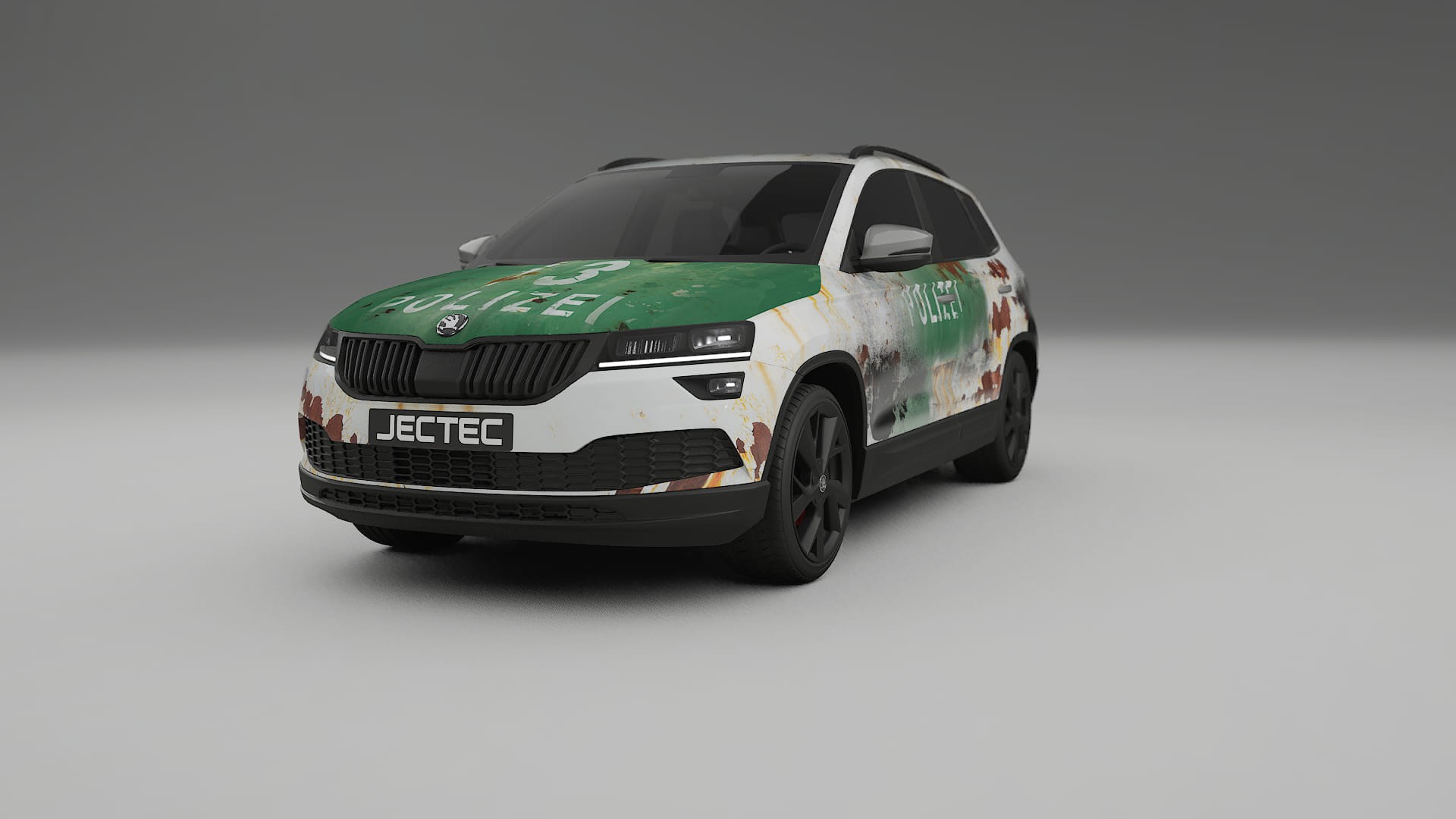 Škoda Karoq NU7 COBRA 11 – Ontworpen Wrap PPF Kit van Printbaar Polyurethaanfolie