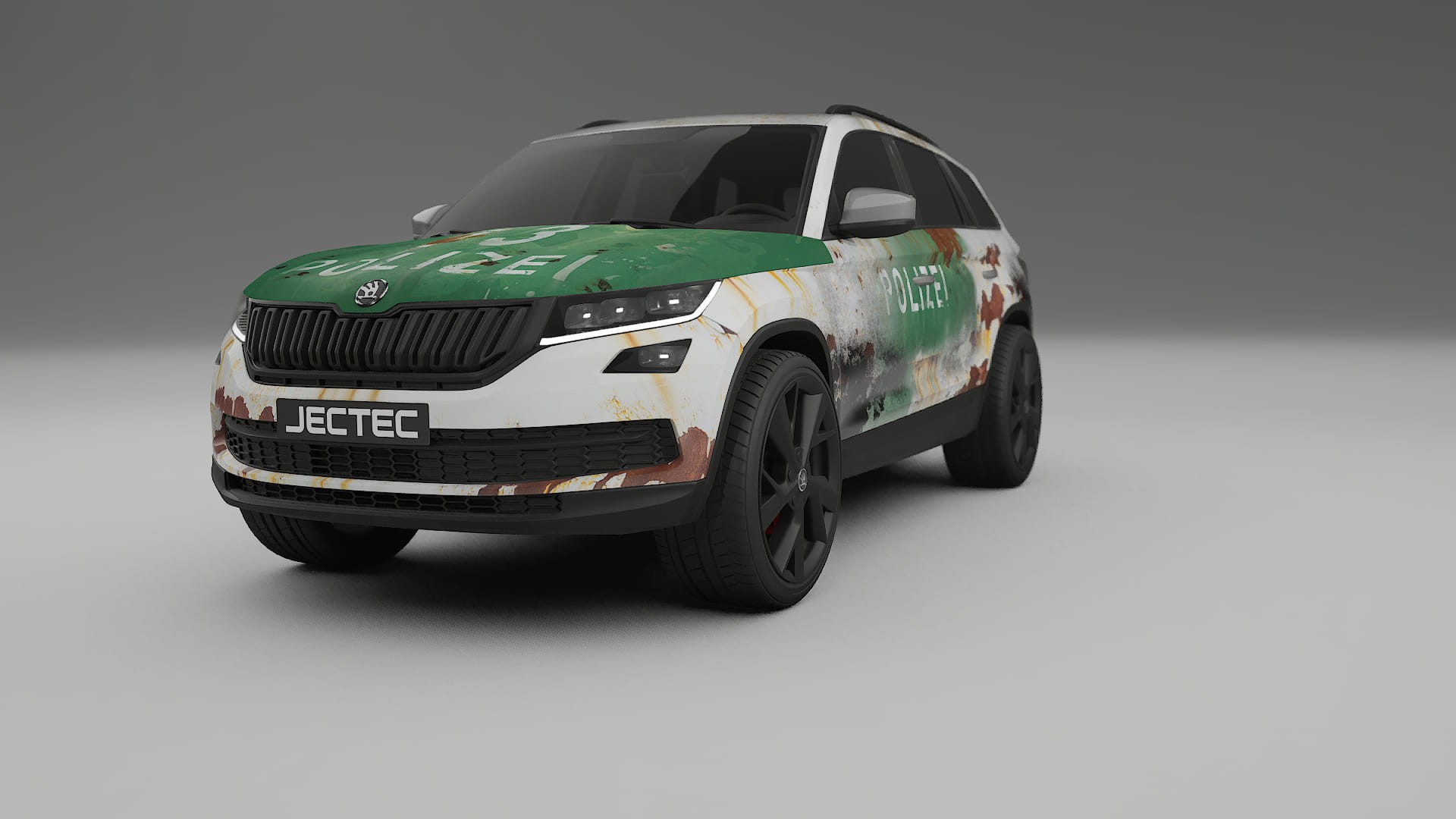 Škoda Kodiaq NS7 COBRA 11 – Ontworpen Wrap PPF Kit van Printbaar Polyurethaanfolie