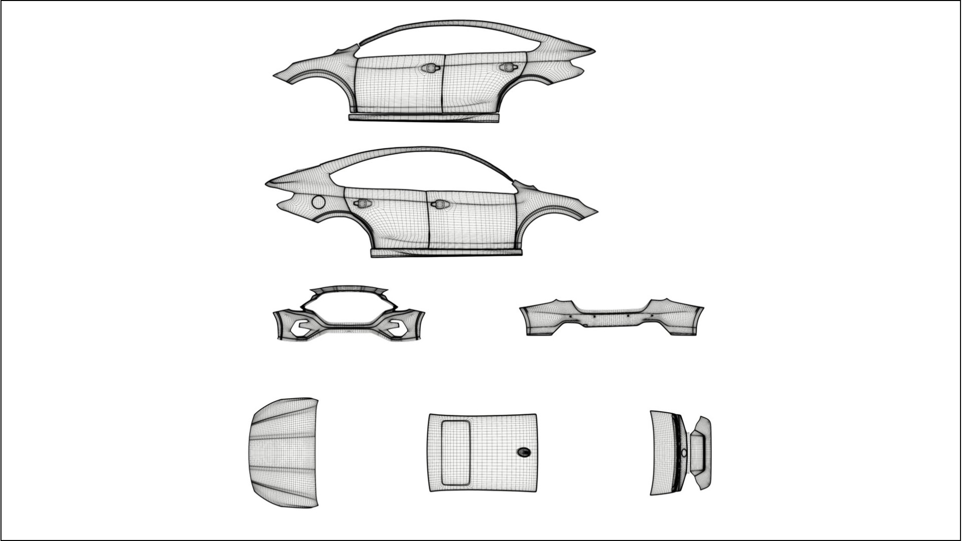 Subaru Legacy BW COBRA 11 – Ontworpen Wrap PPF Kit van Printbaar Polyurethaanfolie