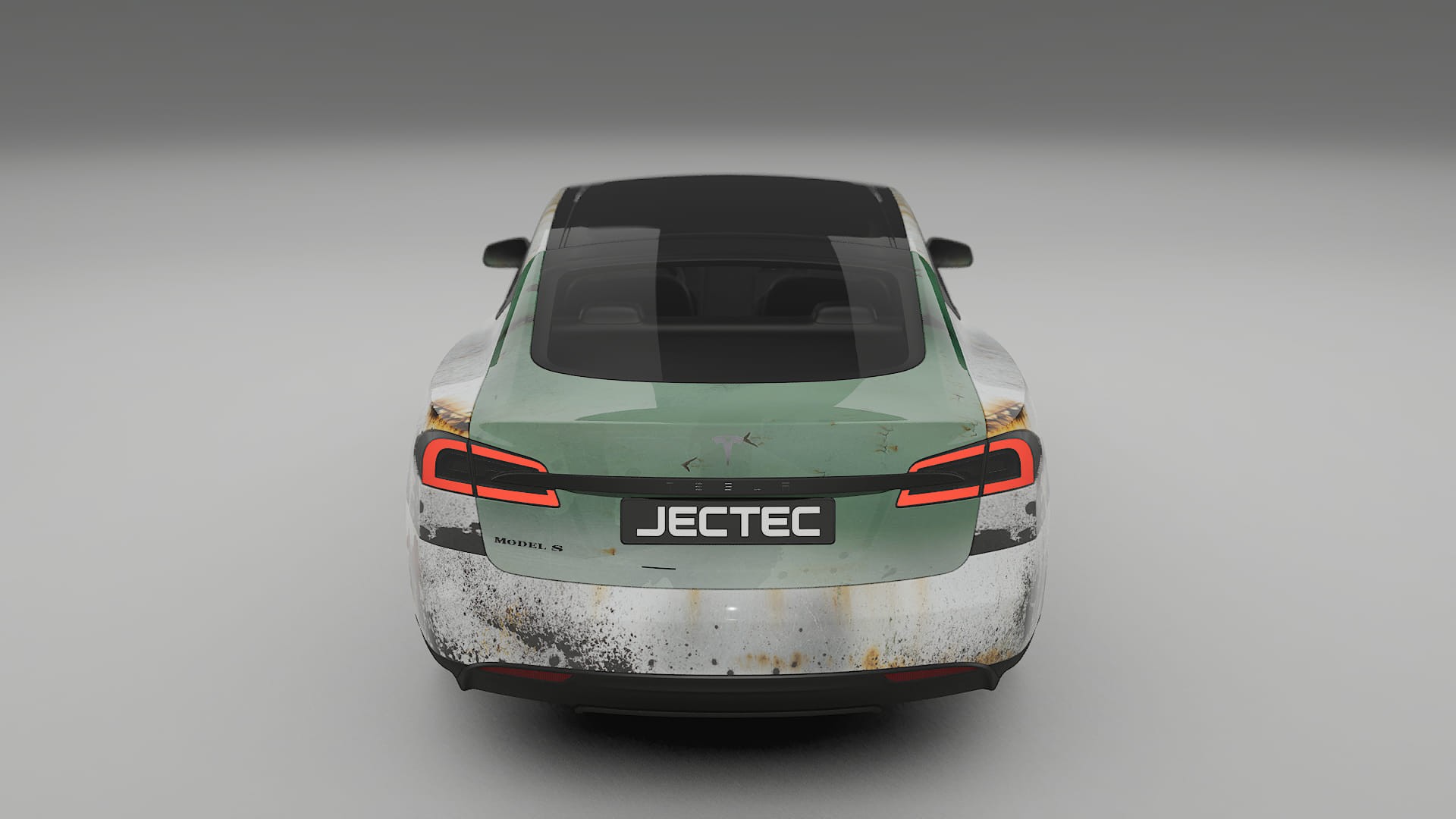 Tesla Model-S COBRA 11 – Ontworpen Wrap PPF Kit van Printbaar Polyurethaanfolie