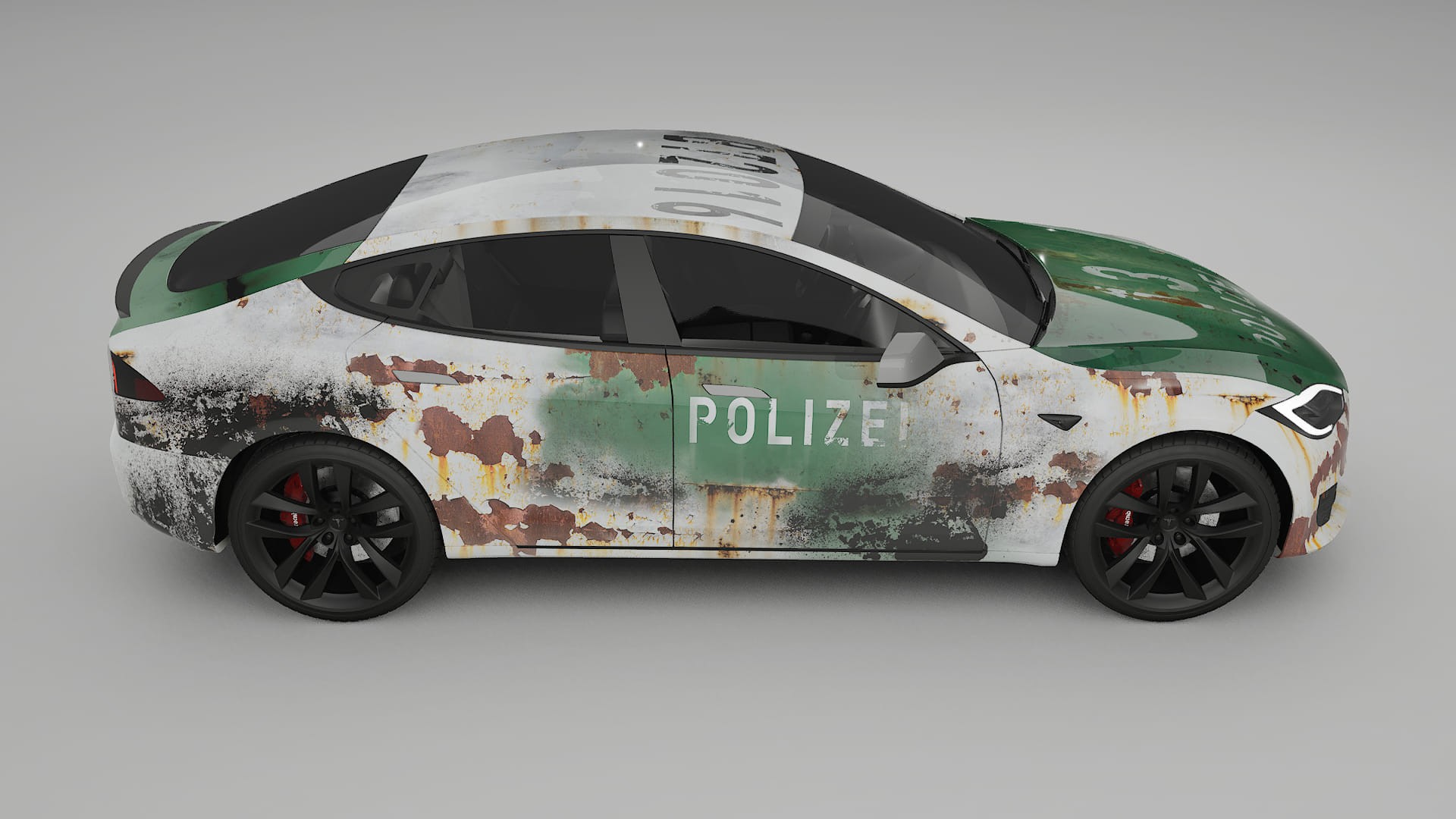 Tesla Model-S Refresh COBRA 11 – Ontworpen Wrap PPF Kit van Printbaar Polyurethaanfolie