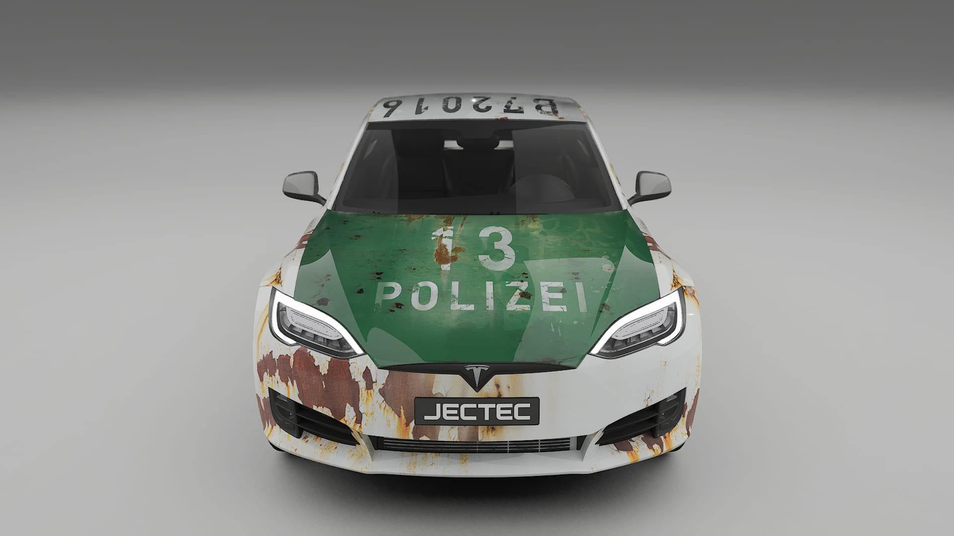 Tesla Model-S Refresh COBRA 11 – Ontworpen Wrap PPF Kit van Printbaar Polyurethaanfolie