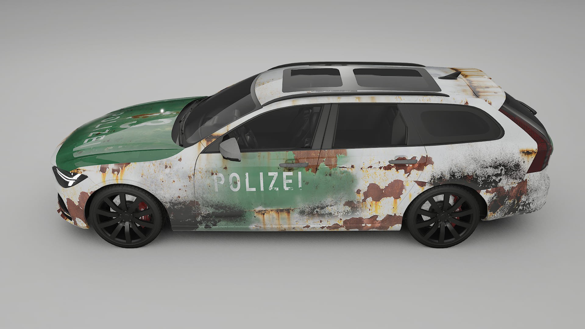 Volvo V90 P5 COBRA 11 – Ontworpen Wrap PPF Kit van Printbaar Polyurethaanfolie