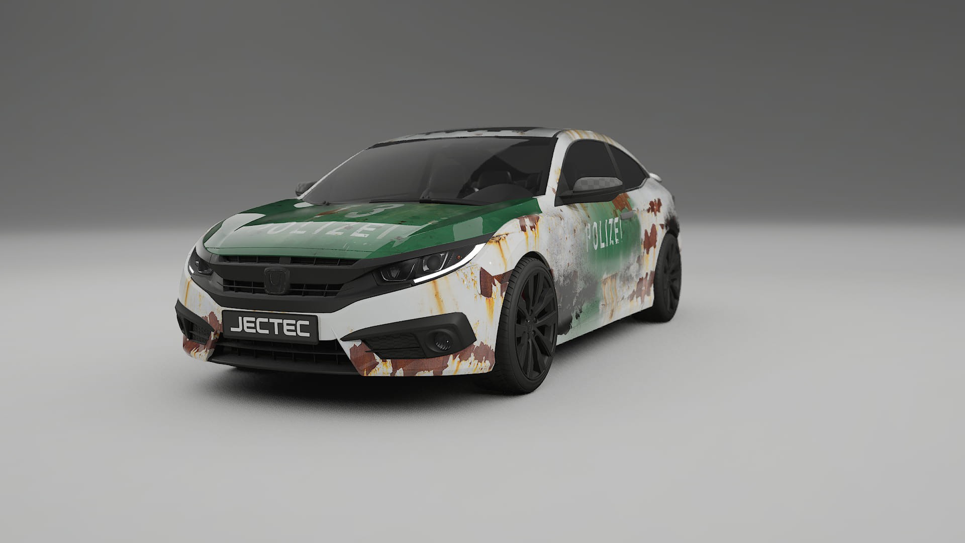 Honda Civic coupe prefacelift pre-LCI COBRA 11 – Ontworpen Wrap PPF Kit van Printbaar Polyurethaanfolie