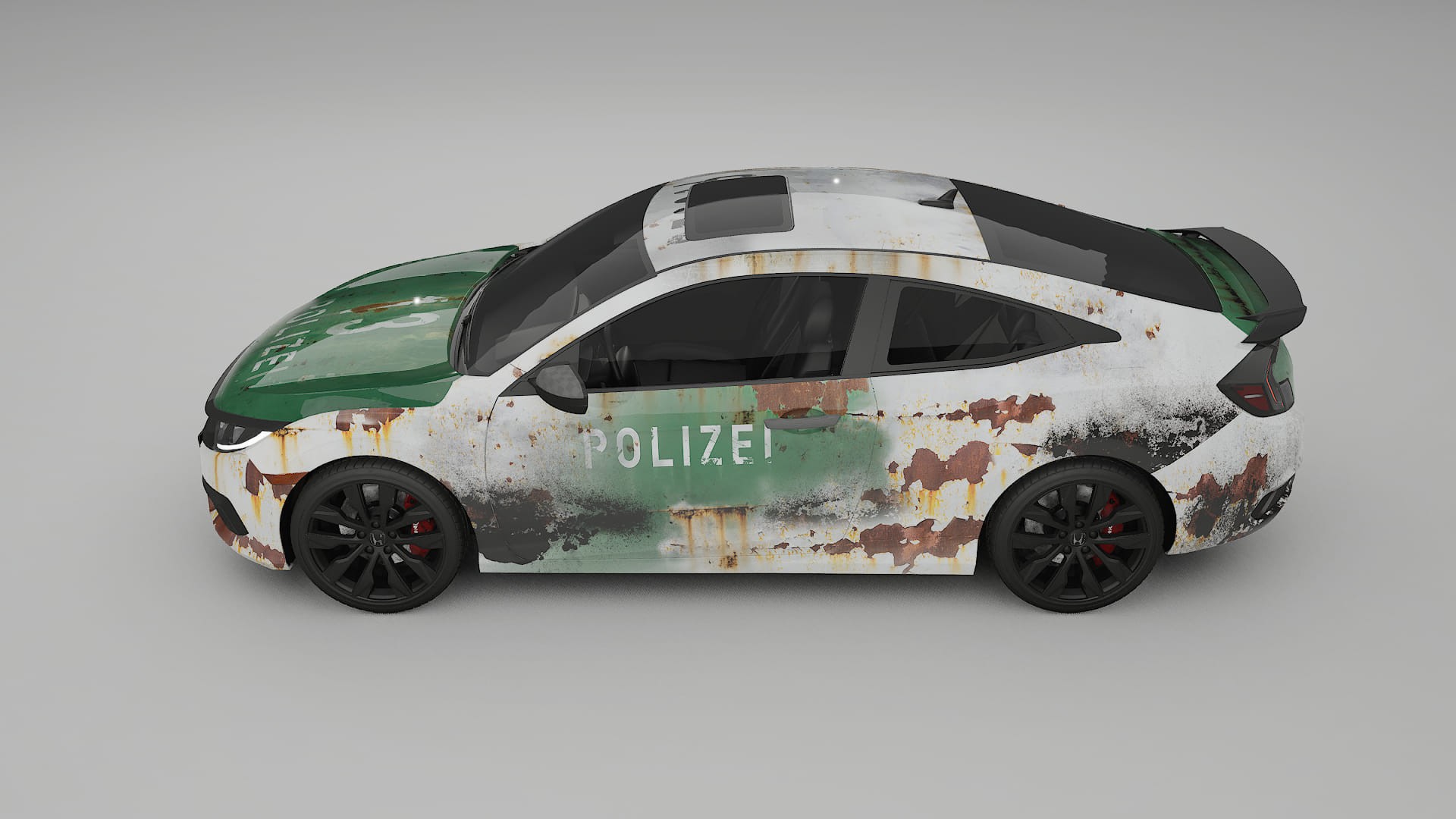 Honda Civic coupe prefacelift pre-LCI COBRA 11 – Ontworpen Wrap PPF Kit van Printbaar Polyurethaanfolie
