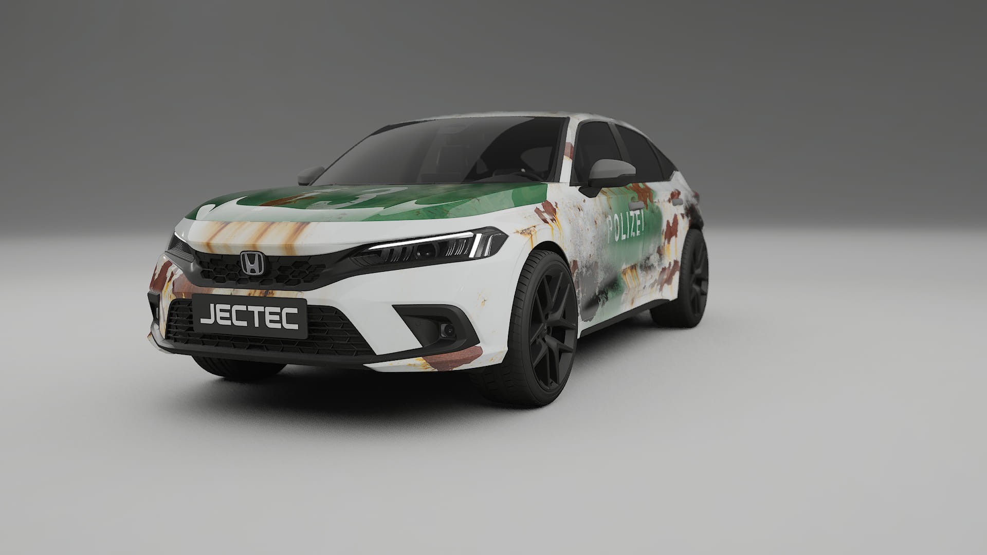 Honda Civic hatchback COBRA 11 – Ontworpen Wrap PPF Kit van Printbaar Polyurethaanfolie